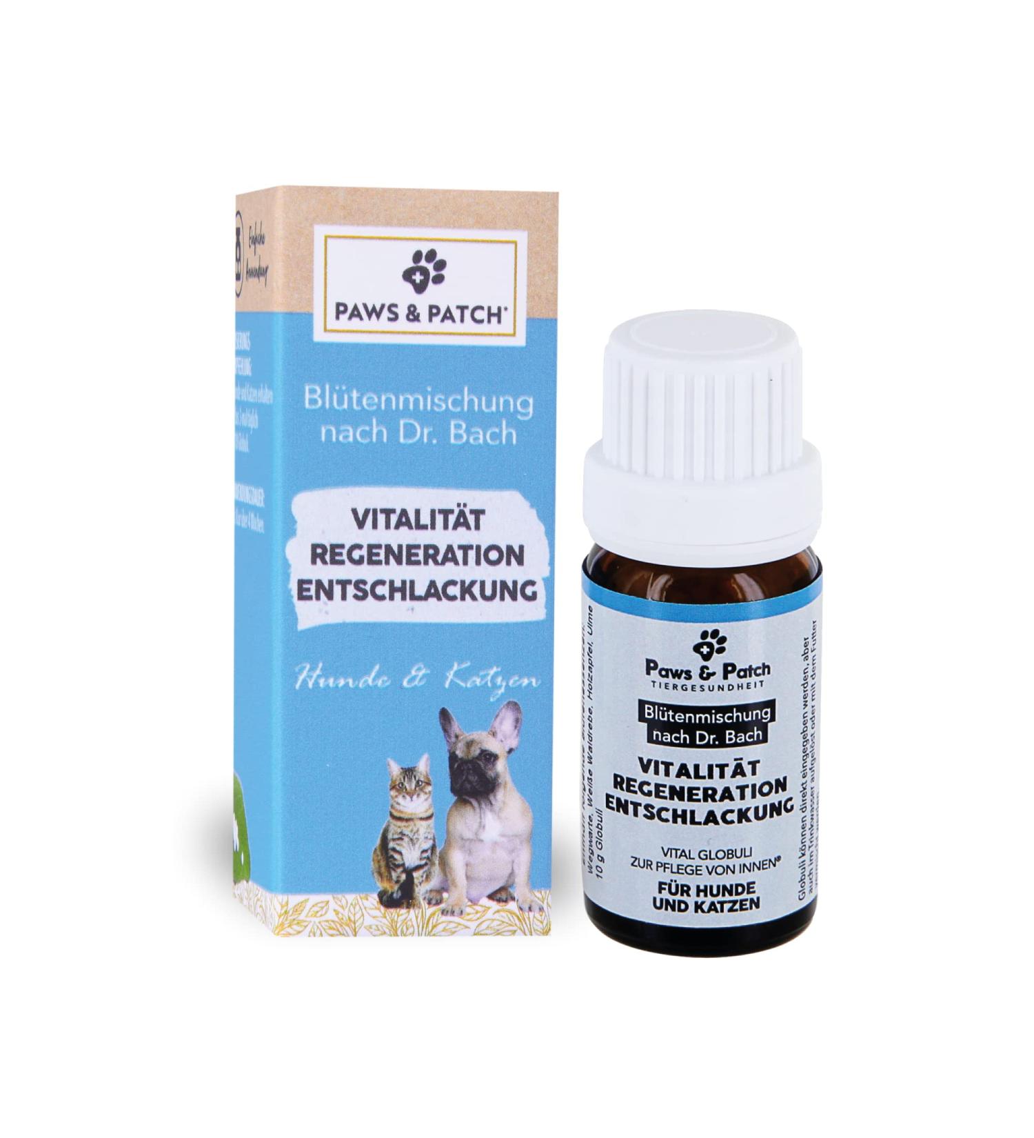 Buy Paws & Patch Vitality Regeneration Detox Flower Mix for Dogs & Cats - 10g Bach Flower Globules for Detox Cure - International Shipping Available - Buy Online on GoSupps.com