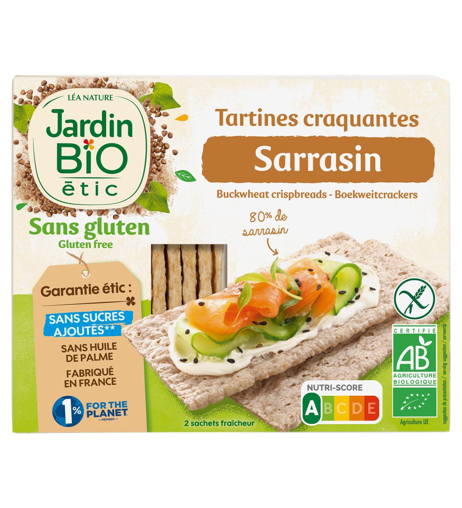 Jardin BiO tic - Buckwheat Crunchy Toasts Gluten Free 150g - Buy Online on GoSupps.com