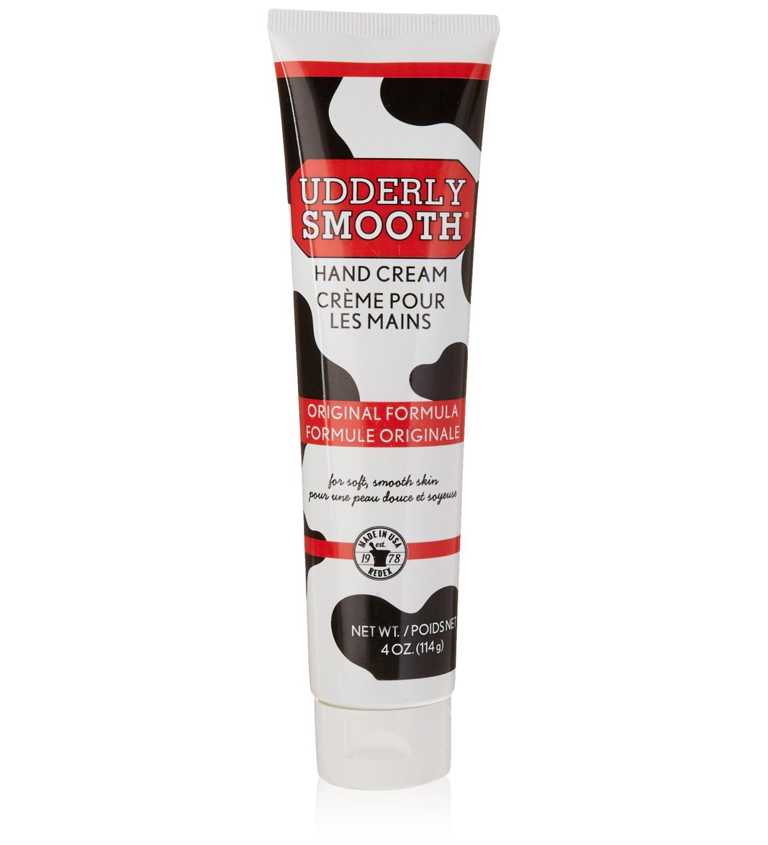 Udderly Smooth Hand Cream Original Formula 4 oz - Soothing Moisture for Dry Skin - Buy Online on GoSupps.com