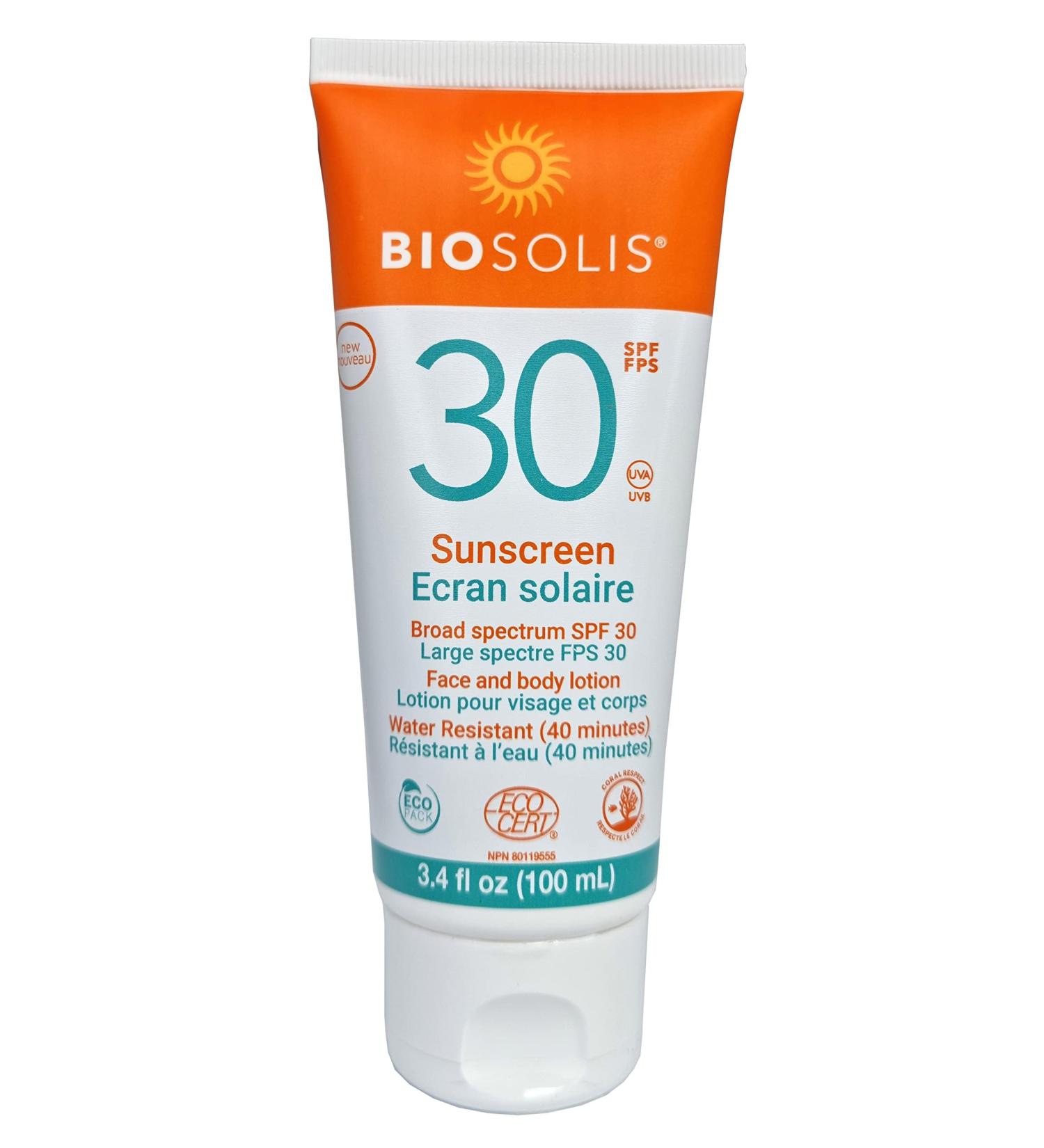 Biosolis Organic Sun Milk + Aloe Vera SPF 30 - 100ml | Natural Sunscreen for Sensitive Skin | Buy Online Now - Buy Online on GoSupps.com