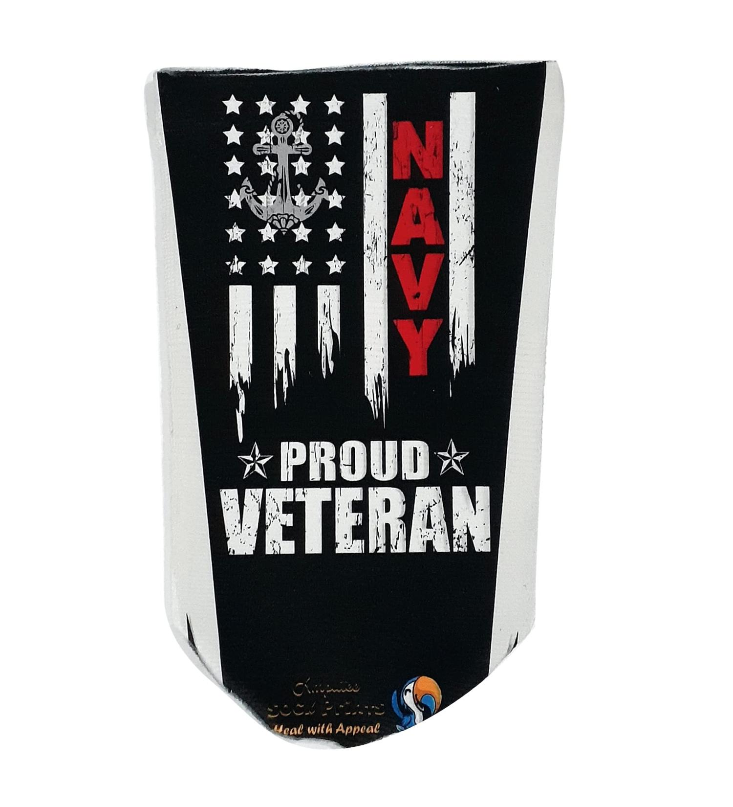 Heal with Appeal Amputee Stump Sock - Proud Navy Veteran Black V1 3Ply Sock - Buy Online on GoSupps.com