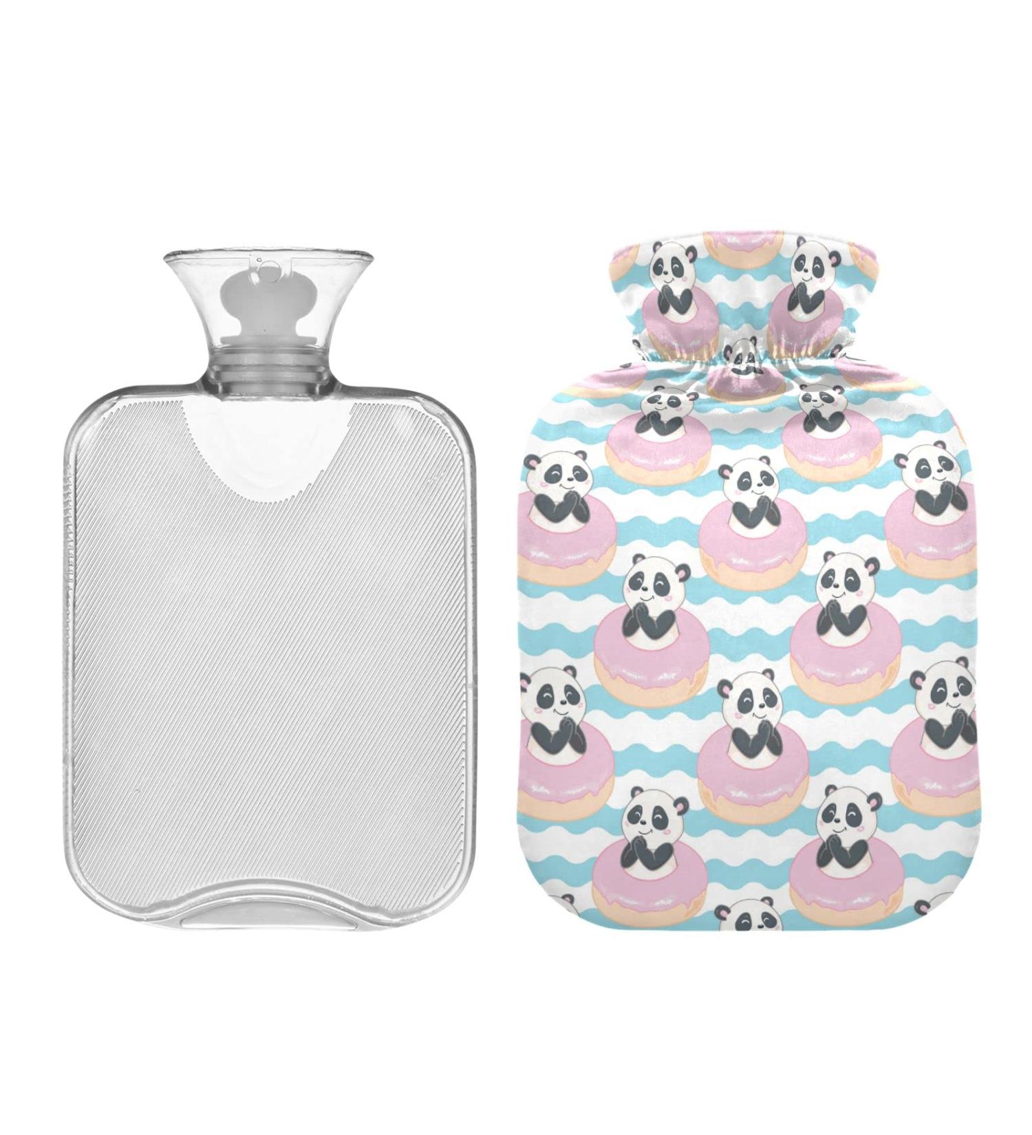 Buy Mnsruu Panda Donuts Hot Water Bottle Soft Cover 2L | Perfect Christmas Gift for Women & Kids | Fast International Shipping - Buy Online on GoSupps.com