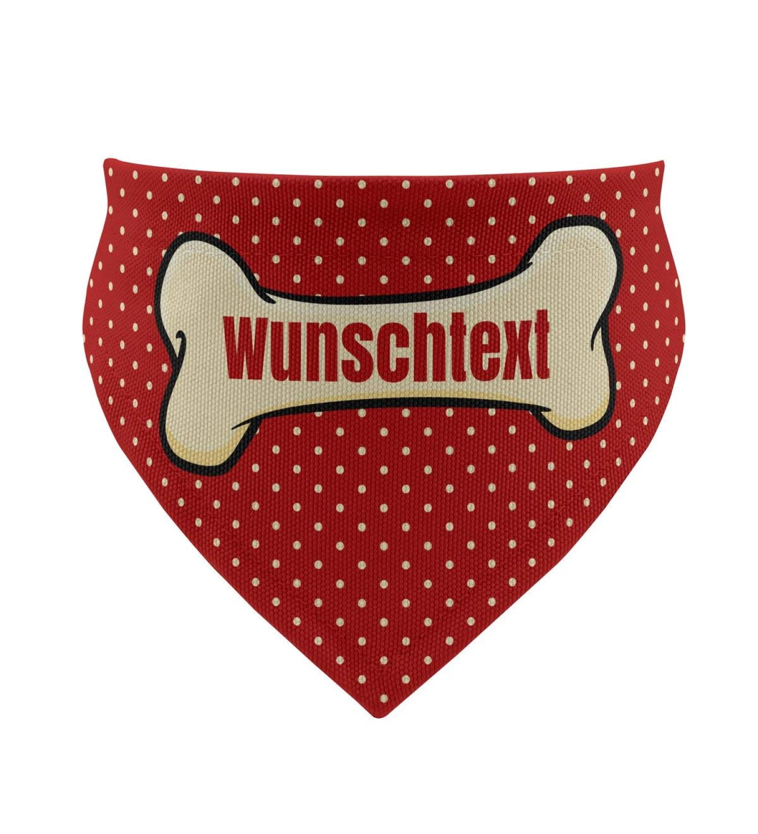 Buy printplanet Personalized Dog Scarf with Name - Dog Accessory in Bone Design - Size M - Buy Online on GoSupps.com