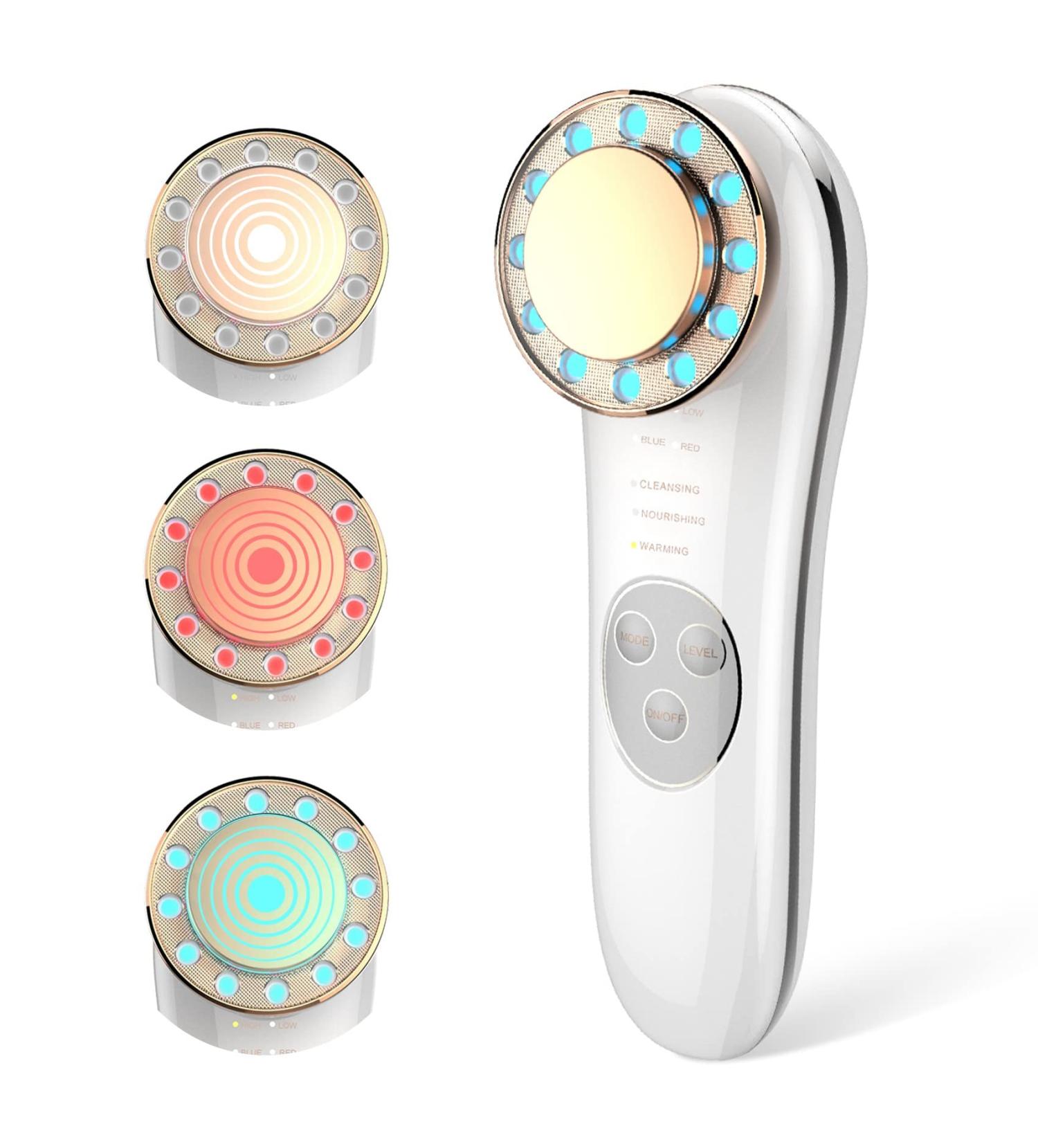 Aikertec 7 in 1 Face Massager Electric - Anti-Aging High Frequency Galvanic Facial Machine - Buy Online on GoSupps.com