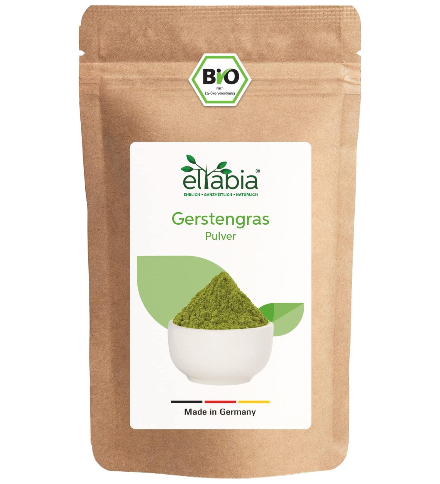 Organic Barley Grass Powder 100g | Pure German Cultivation | 100% Additive-Free (DE- KO-007) - Buy Online on GoSupps.com