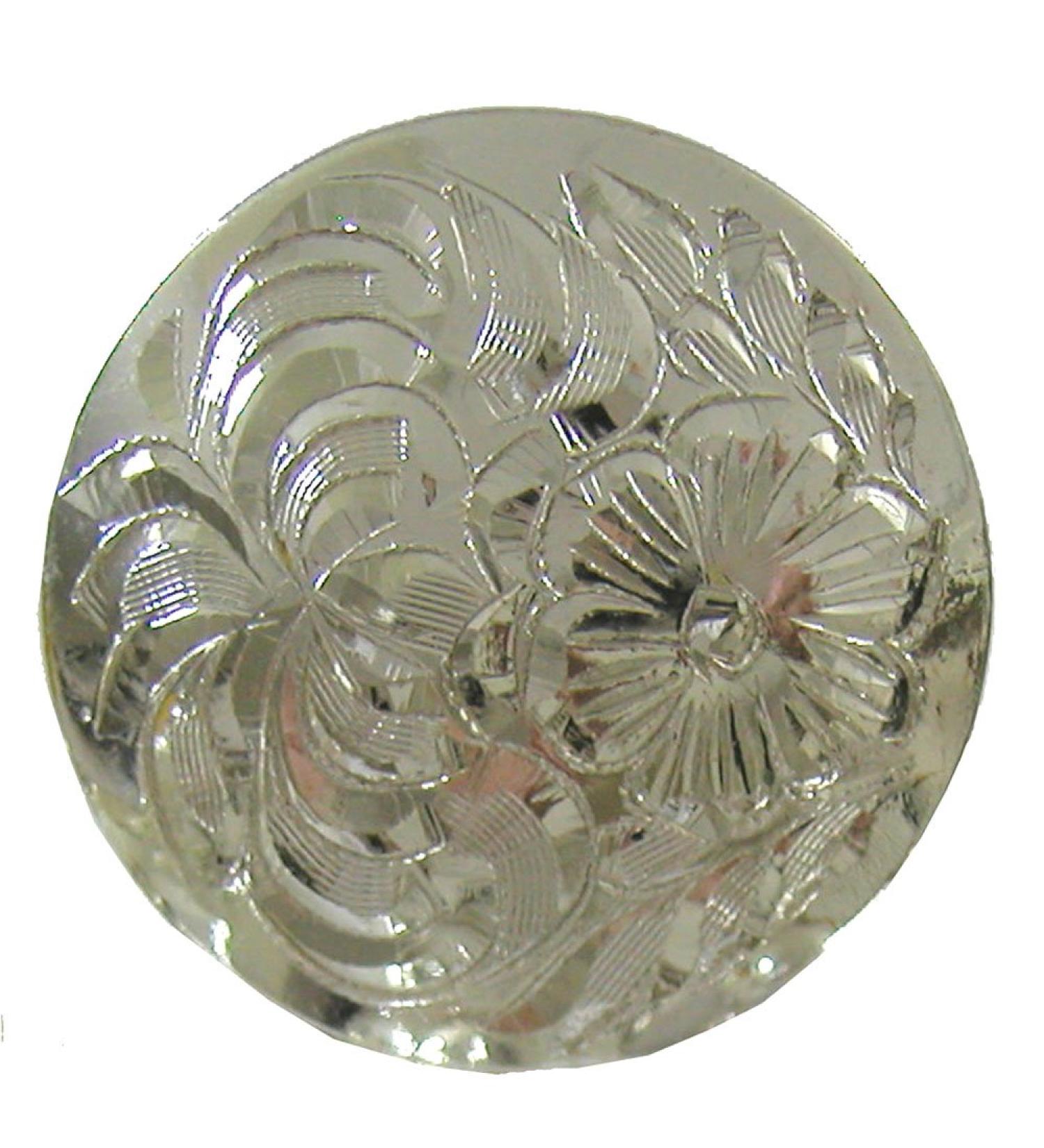 Silver Bridle Loop Concho