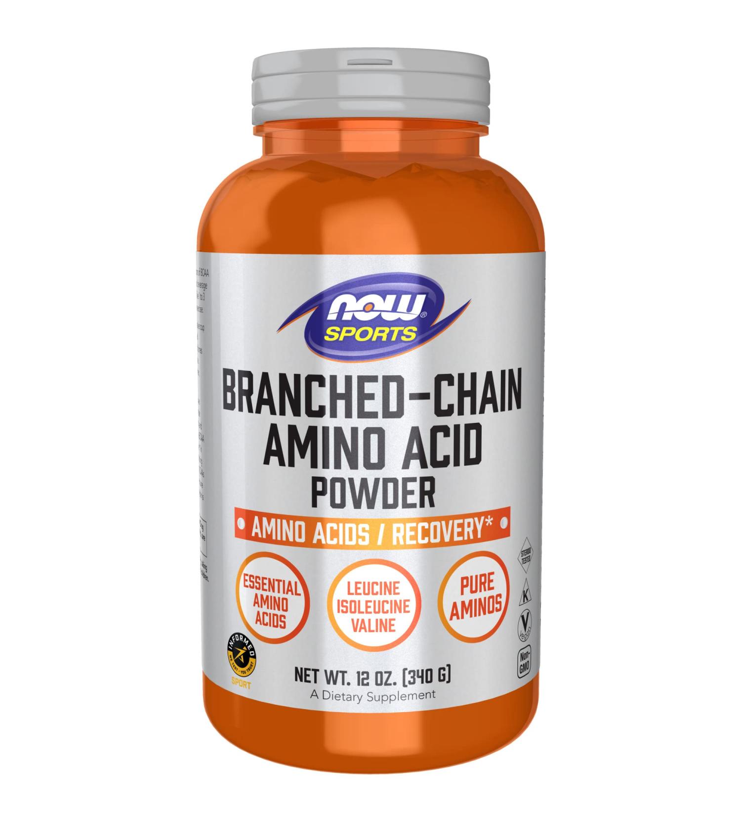 Now Foods Sports Branched-Chain Amino Acid Powder 12 oz (340 g) - Buy Online on GoSupps.com