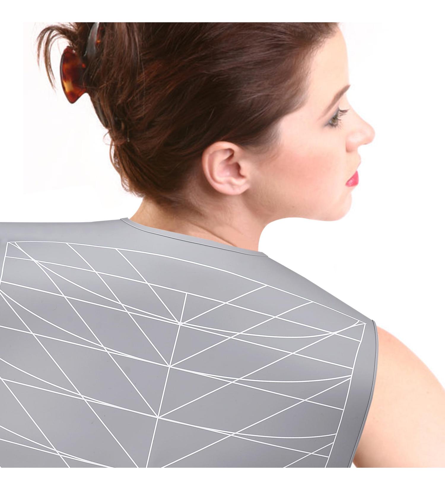 Hair Dye Collar - Waterproof Silicone Neck Guard for Salon & Home Use | Perfect Hair Cutting Aid (Gray - Buy Online on GoSupps.com