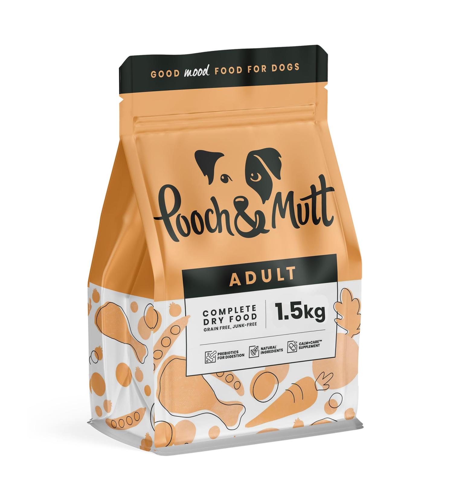 Pooch & Mutt - Complete Adult Dry Dog Food (Grain Free) Chicken & Superfood Blend 1.5kg Adult Dry Food 1.5kg - Buy Online on GoSupps.com