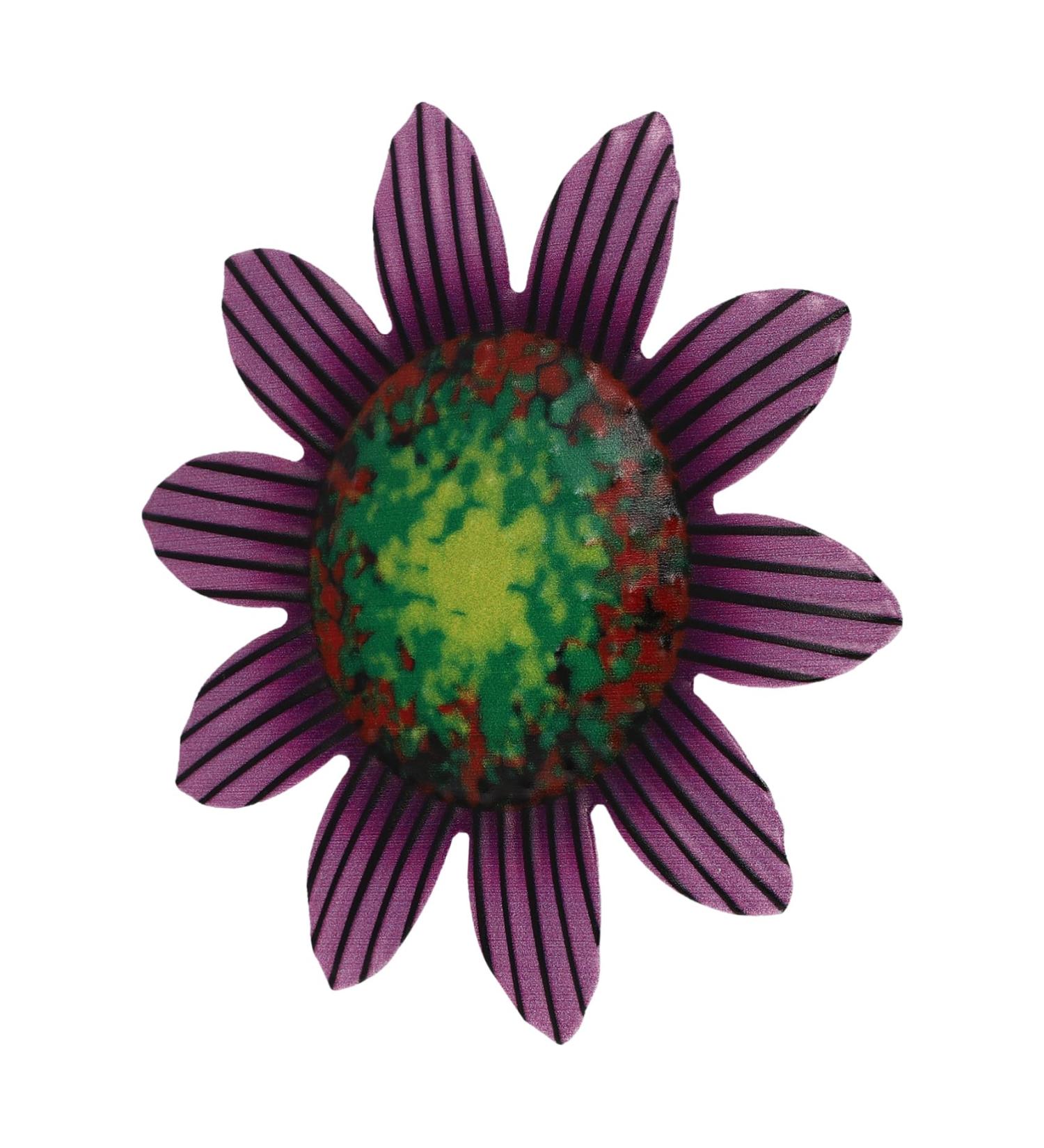Alipis Wrought Iron Flowers Home Decor Vintage Decor Wall Flower Hanging Adornment Ornaments Office Outdoor 14x14cm Purple - Buy Online on GoSupps.com