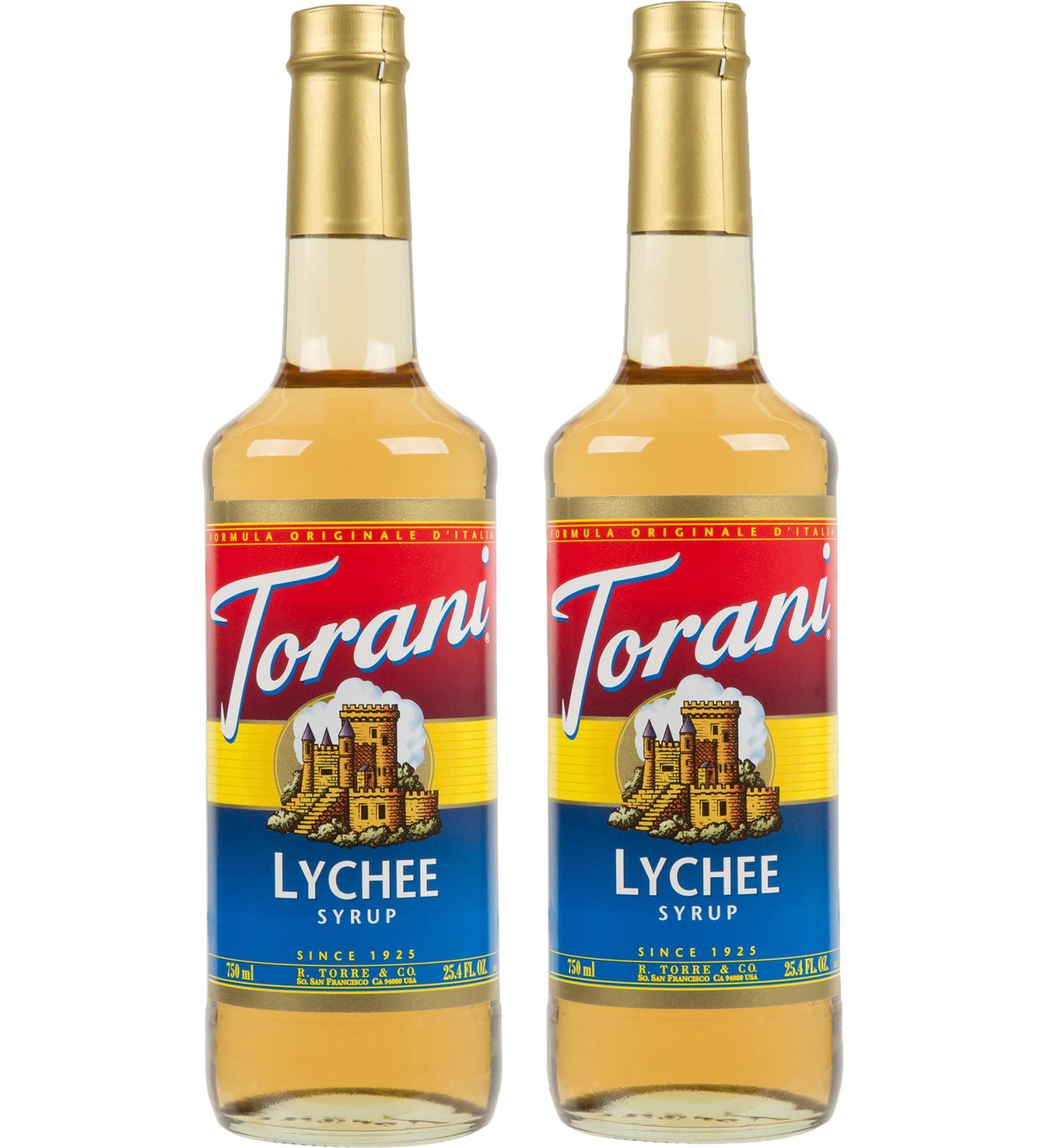 Torani Lychee Flavour Syrup 750ml bottle 2 Pack light brown Lychee 750 ml (Pack of 2) - Buy Online on GoSupps.com