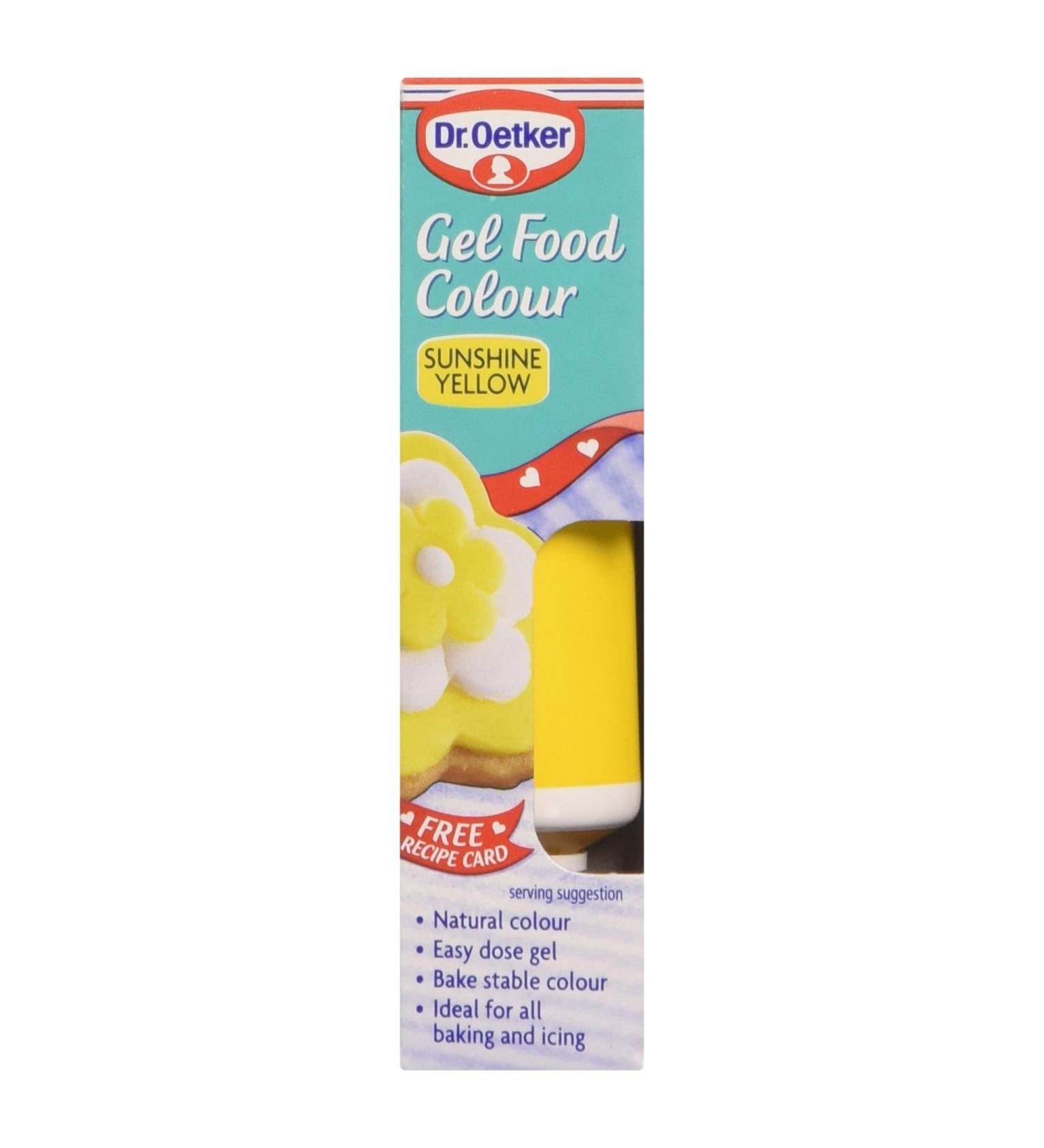 Dr Oetker Food Colour Gel Yellow 10g - Buy Online on GoSupps.com