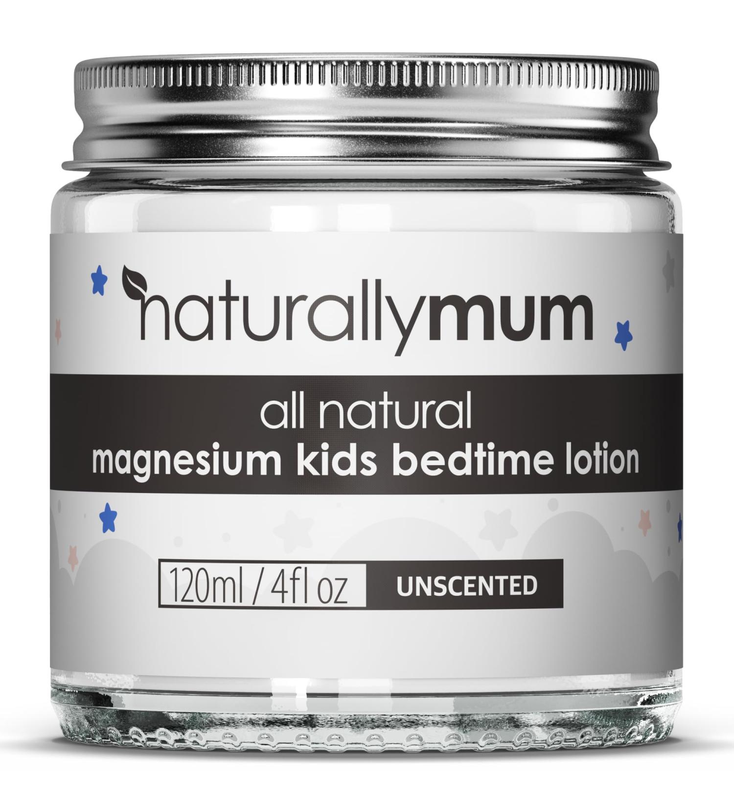 NaturallyMum - Magnesium Bedtime Lotion for Kids & Babies NATURAL & SAFE - Topical Kids Magnesium Cream Lotion for Sleep - Safe for Babies (6M+) - Support for Sleep Bone & Overall Kids Health - Buy Online on GoSupps.com