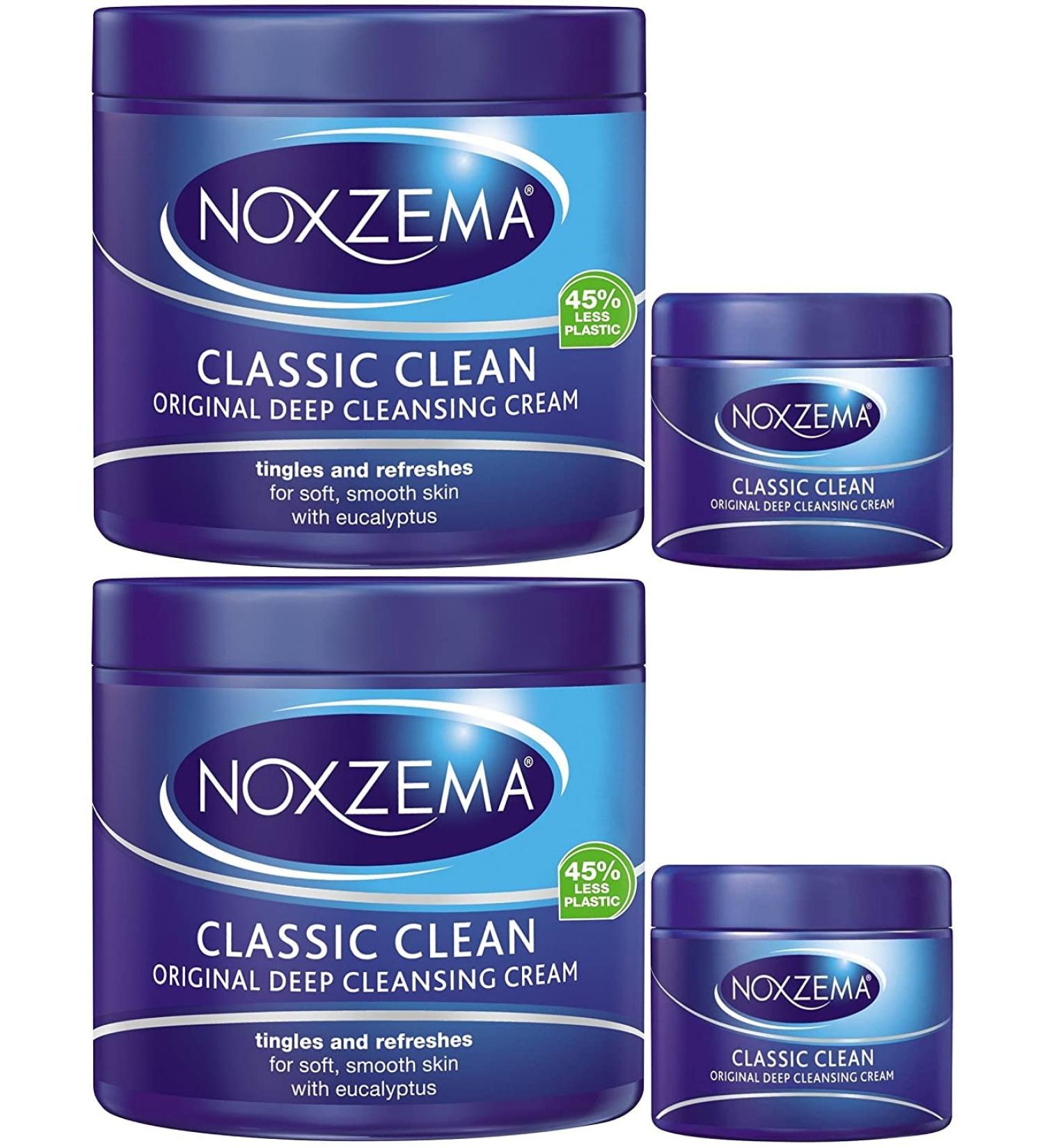 Noxzema Classic Clean Original Deep Cleansing Cream 12 Ounce + 2 Ounce (Pack of 2)