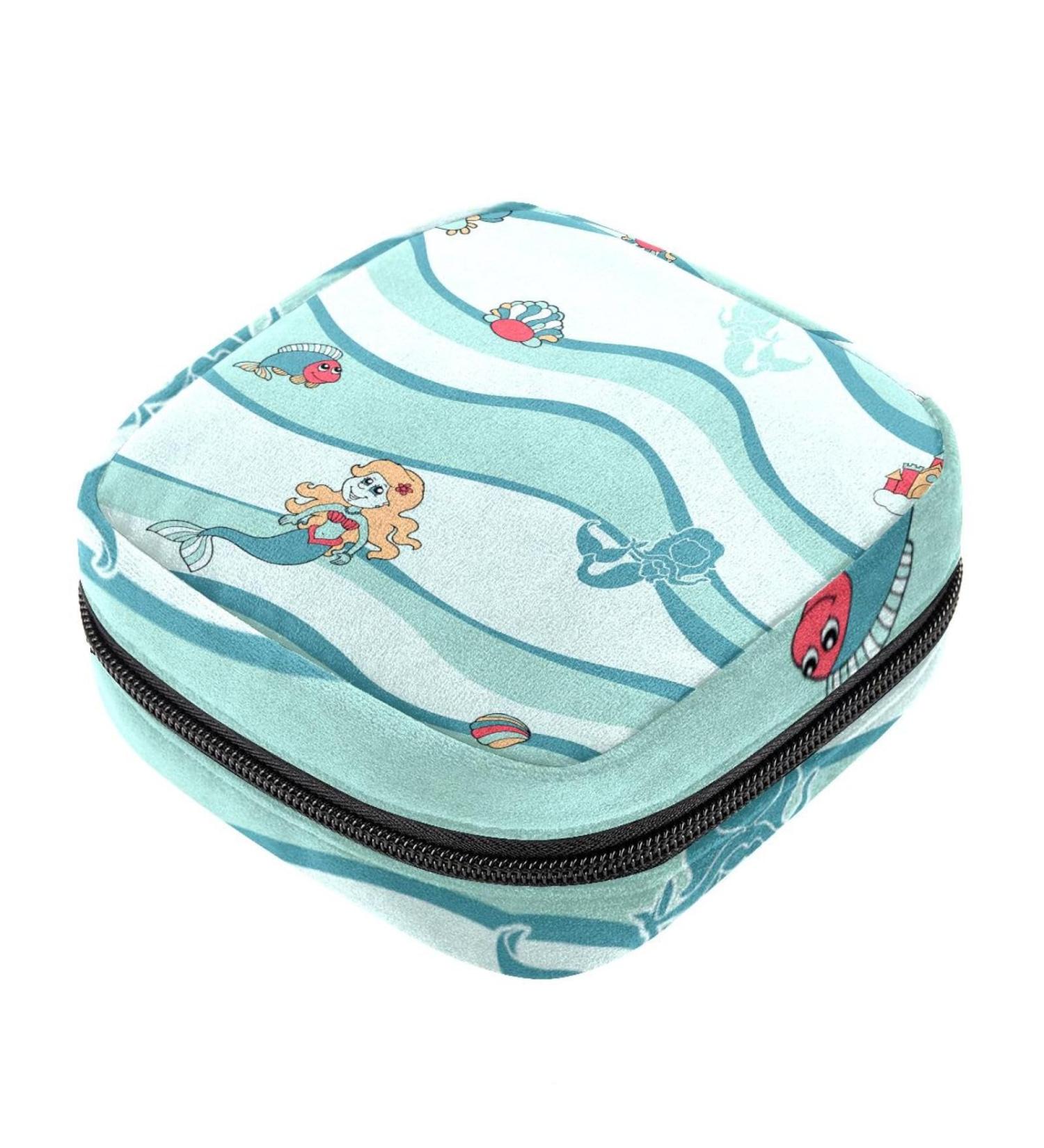 Fish Sanitary Napkin Storage Bag: Portable Menstrual Pad Holder for Teen Girls & Women - Multicoloured 06 - Buy Online on GoSupps.com