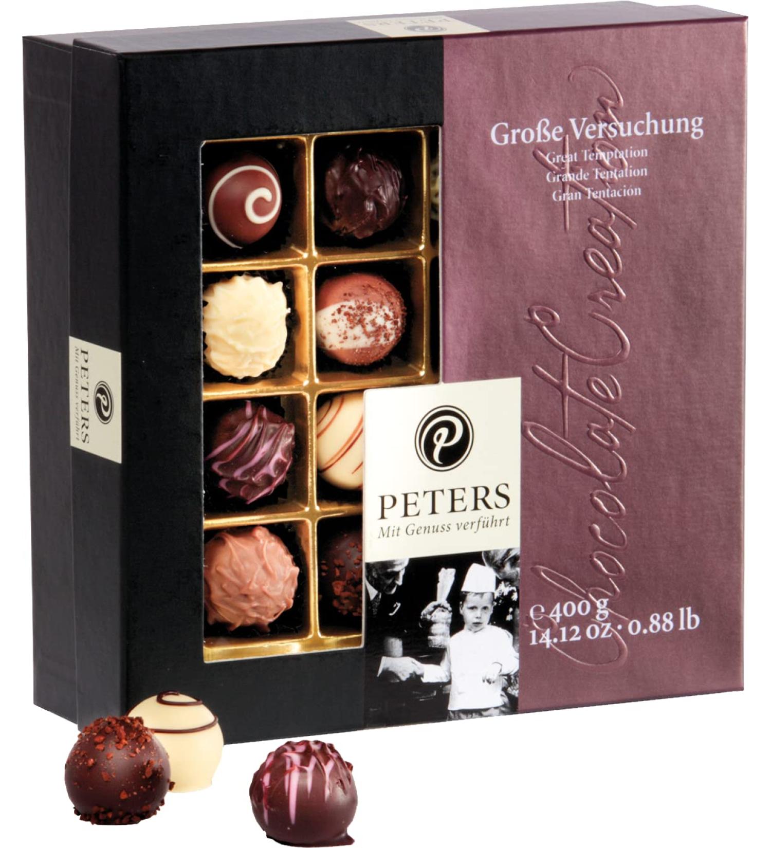 Peters Seduced with Pleasure Chocolate Praline Box | 400g Gourmet Treat | Alcohol-Infused Gifts | Made in Germany | Perfect Gift Idea - Buy Online on GoSupps.com