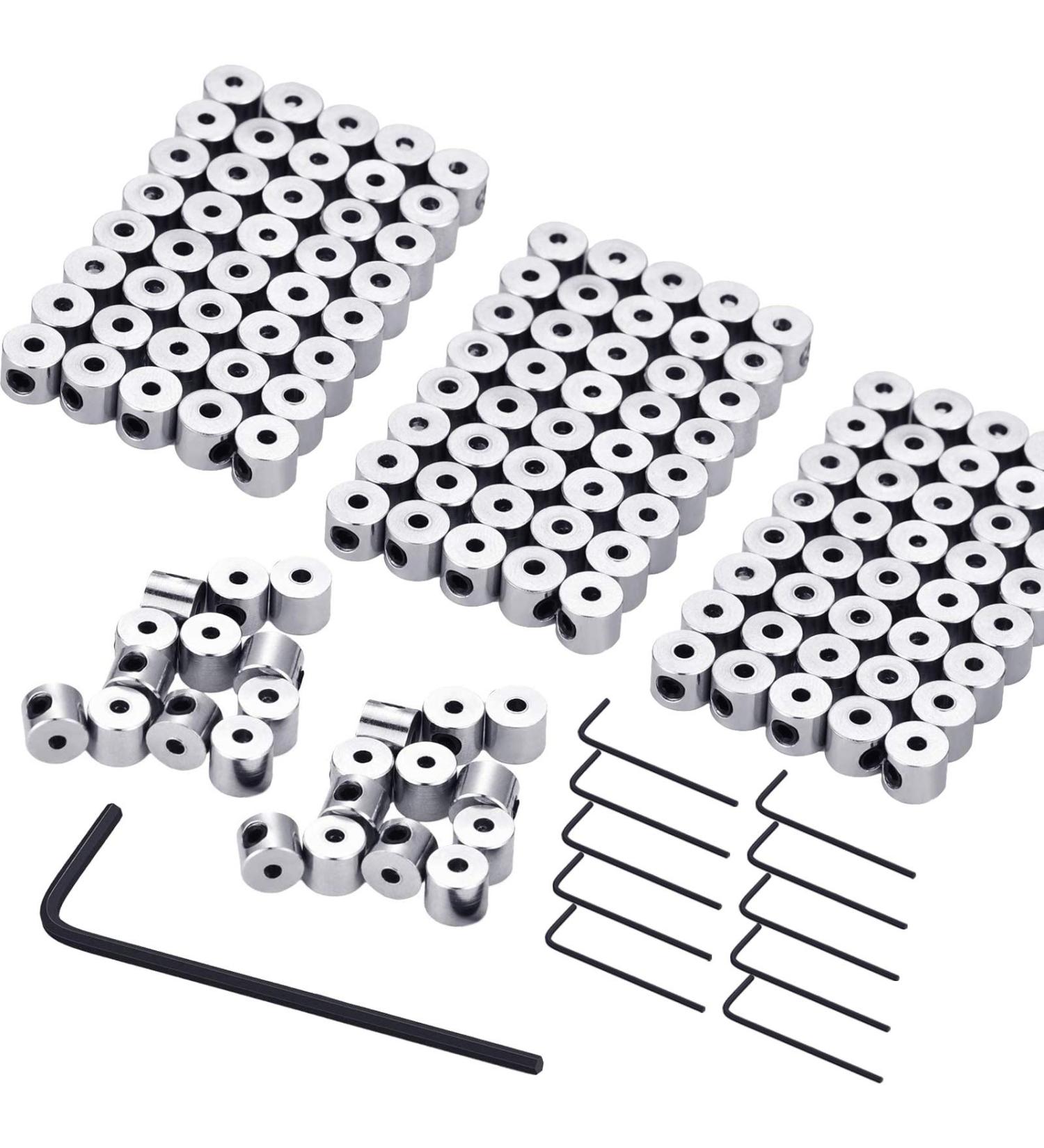 120 Pcs Pin Locks with Wrench - Sliver Locking Pin Keepers 6x5mm - Buy Online on GoSupps.com