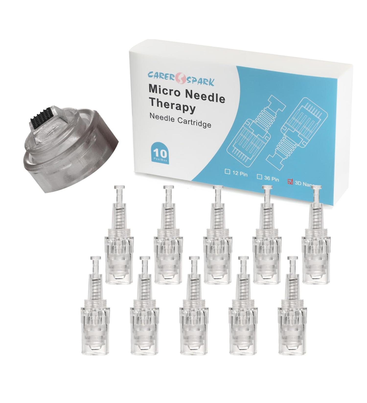 Carer Spark Microneedle Device - Adjustable 0.25mm to 2mm 3D-Nano Needle with Syringe Head Connection | International Shipping Available - Buy Online on GoSupps.com