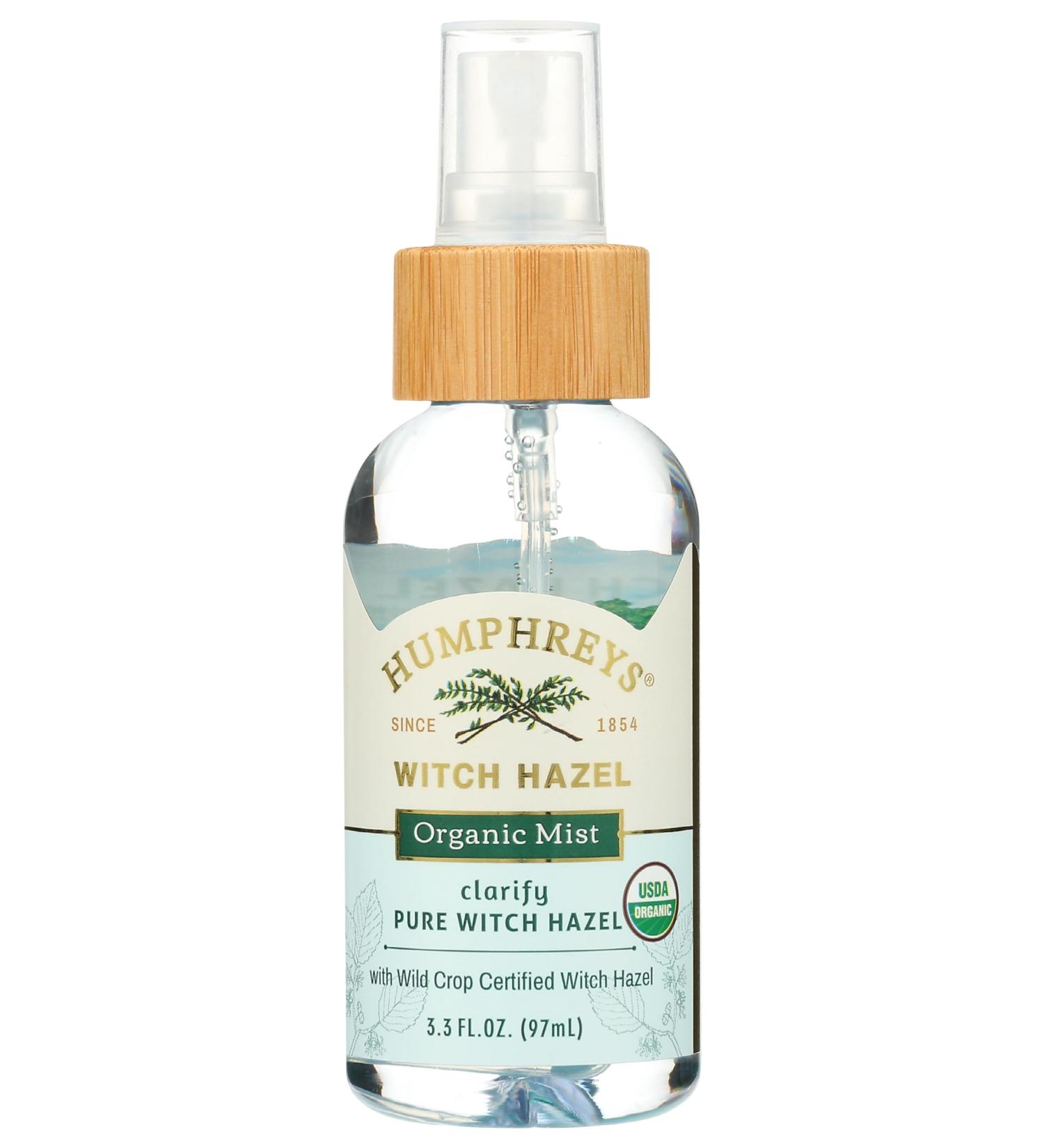 Humphreys Witch Hazel Organic Facial Mist Vegan USDA Certified Organic Paraben & Sulfate Free Cruelty Free 3 Fluid Ounce (Pack of 6) - Buy Online on GoSupps.com