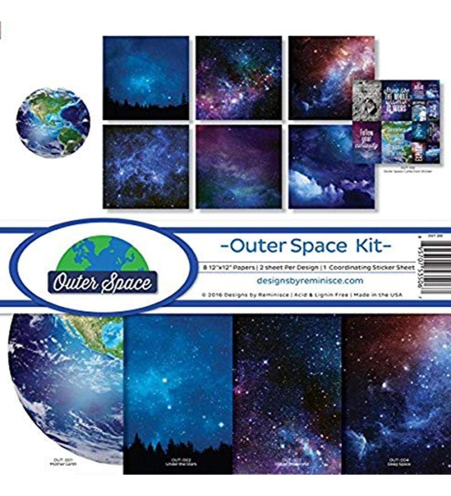 Reminisce OUT-200 Outer Space Scrapbook Collection Kit Original Version