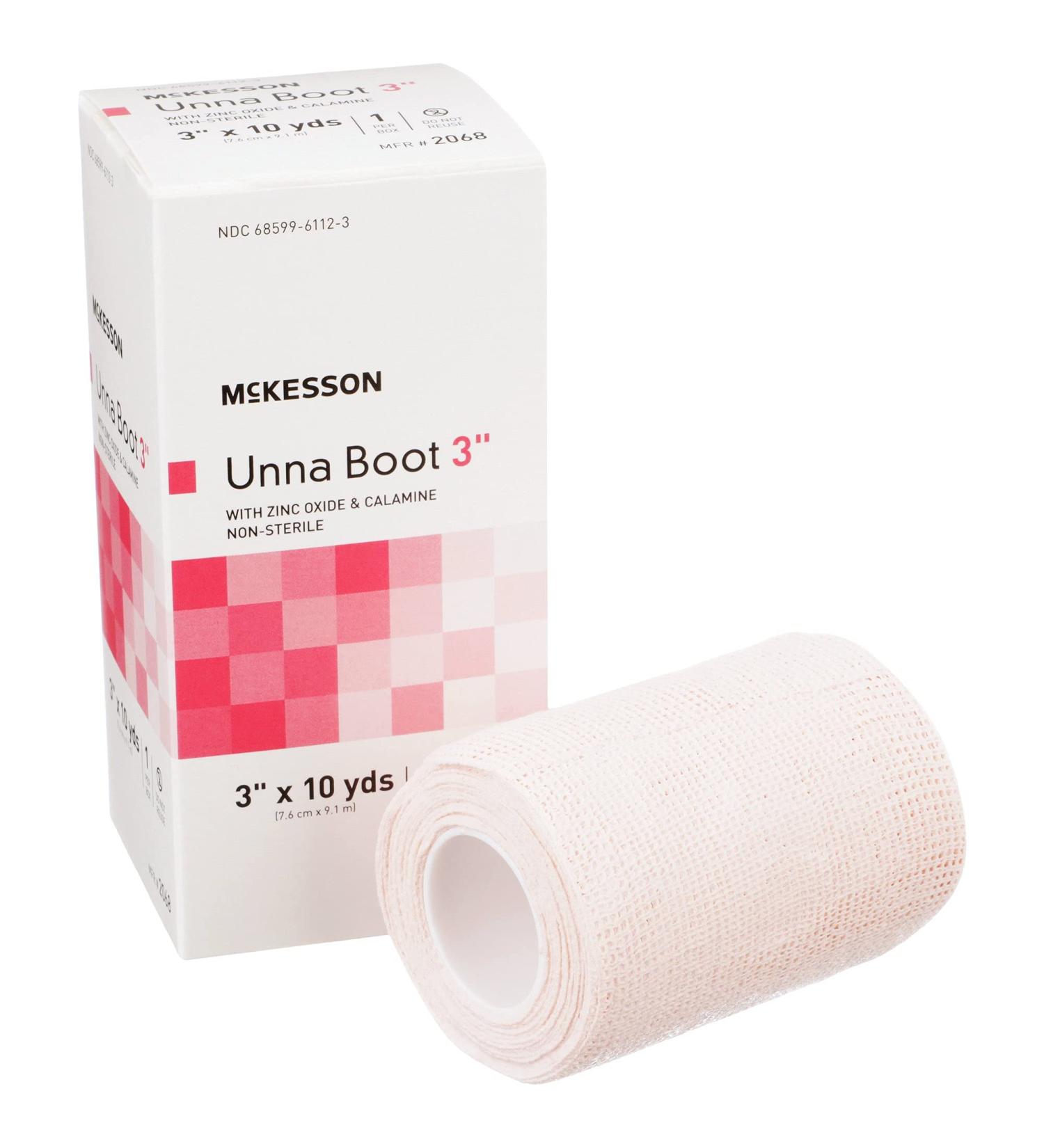 McKesson Unna Boot with Zinc Oxide & Calamine 3 x 10 yd - 12 Pack - Buy Online on GoSupps.com