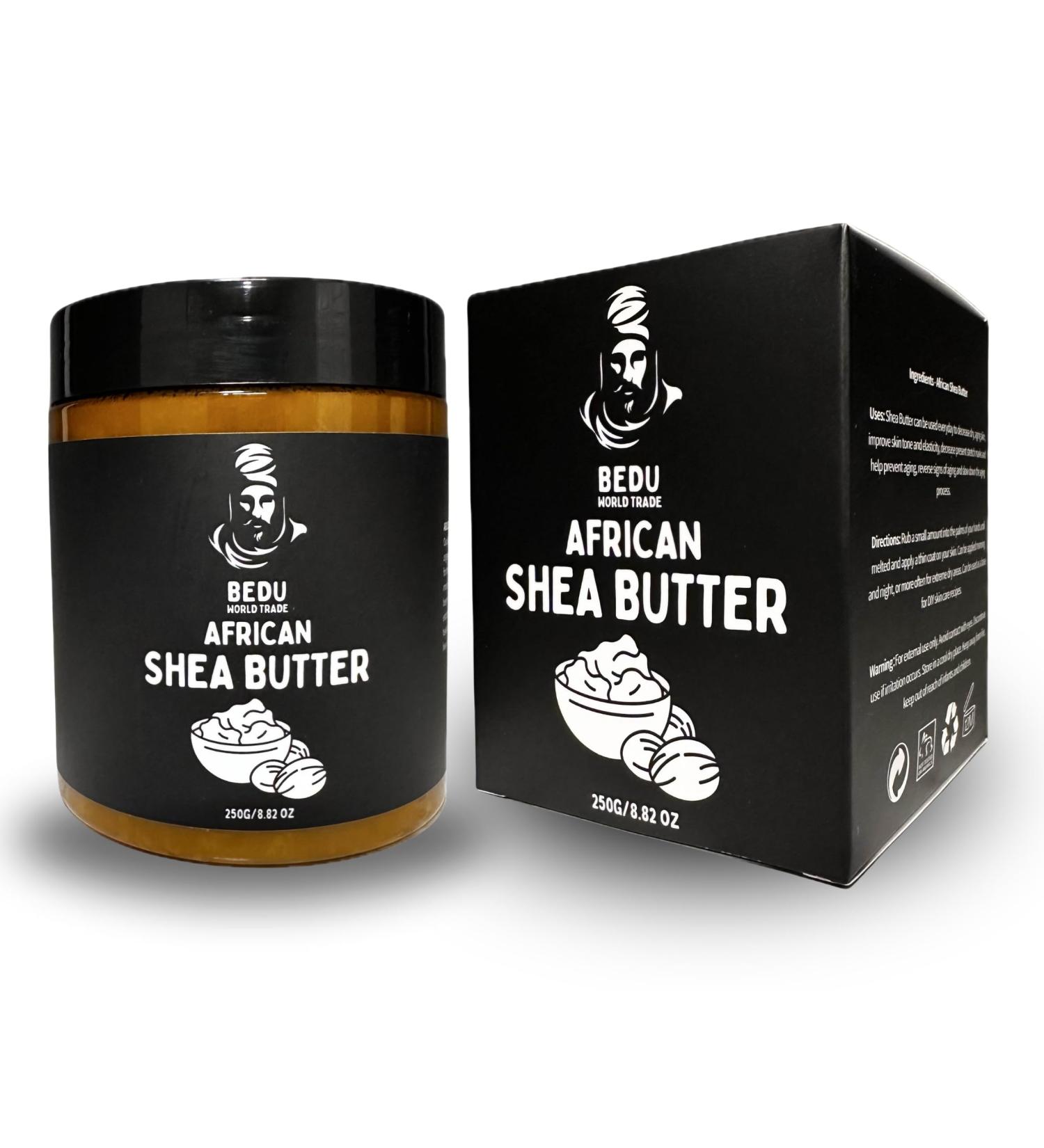 Buy BEDU African Shea Butter 8.82 oz - Natural Moisturizer for Skin & Hair | Shop Internationally - Buy Online on GoSupps.com
