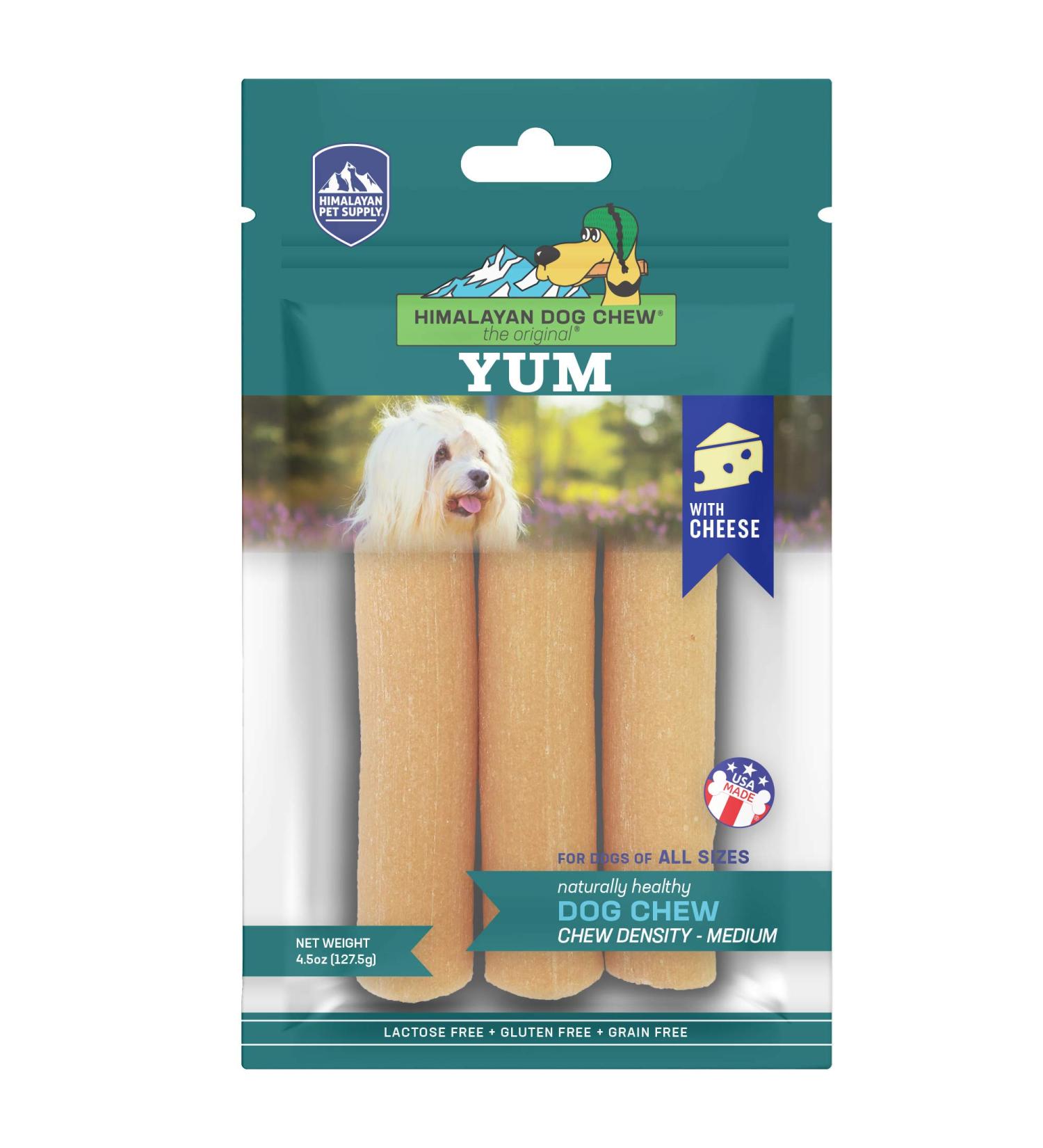 Himalayan Pet Supply Medium Cheese Dog Chew - 4.5 oz | Healthy Natural Treat - Buy Online on GoSupps.com