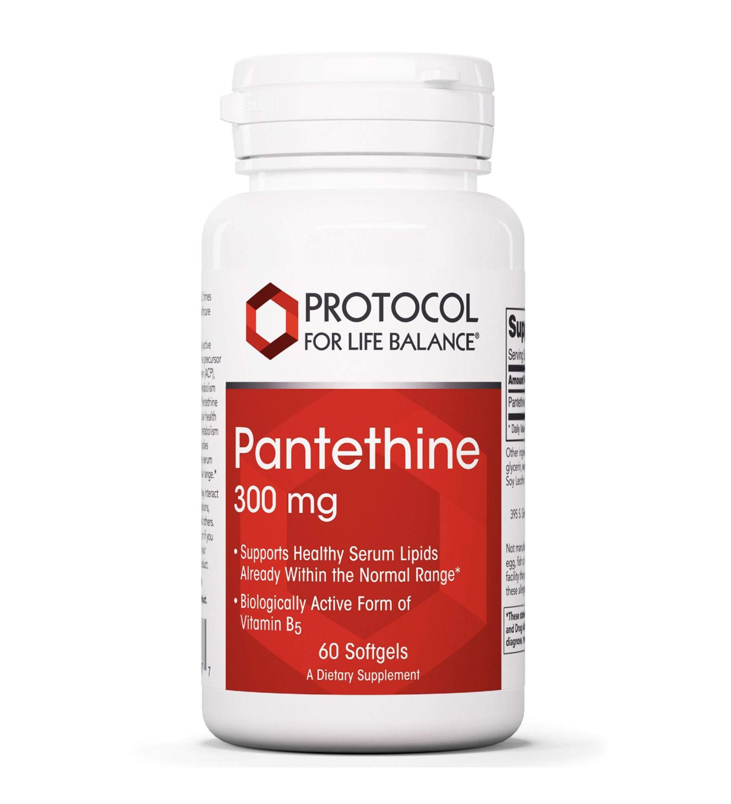 Pantethine 300mg Softgels - Metabolism & Liver Support Formula - 60 Count - Buy Online on GoSupps.com