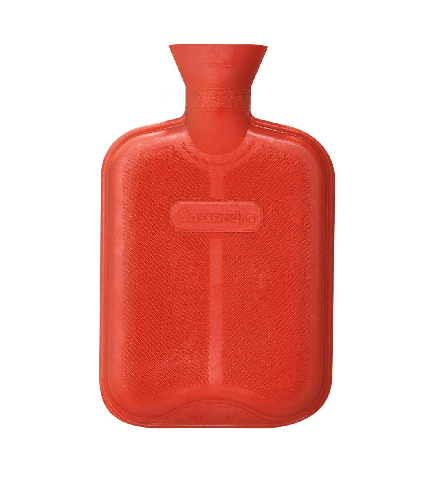 Cassandra Hot Water Bottle Ribbed Surface On One Side 1.8 Litre 5 Year Cassandra Guarantee Colour Received Varies 1.8 l (Pack of 1) Ribbed One Side - Buy Online on GoSupps.com