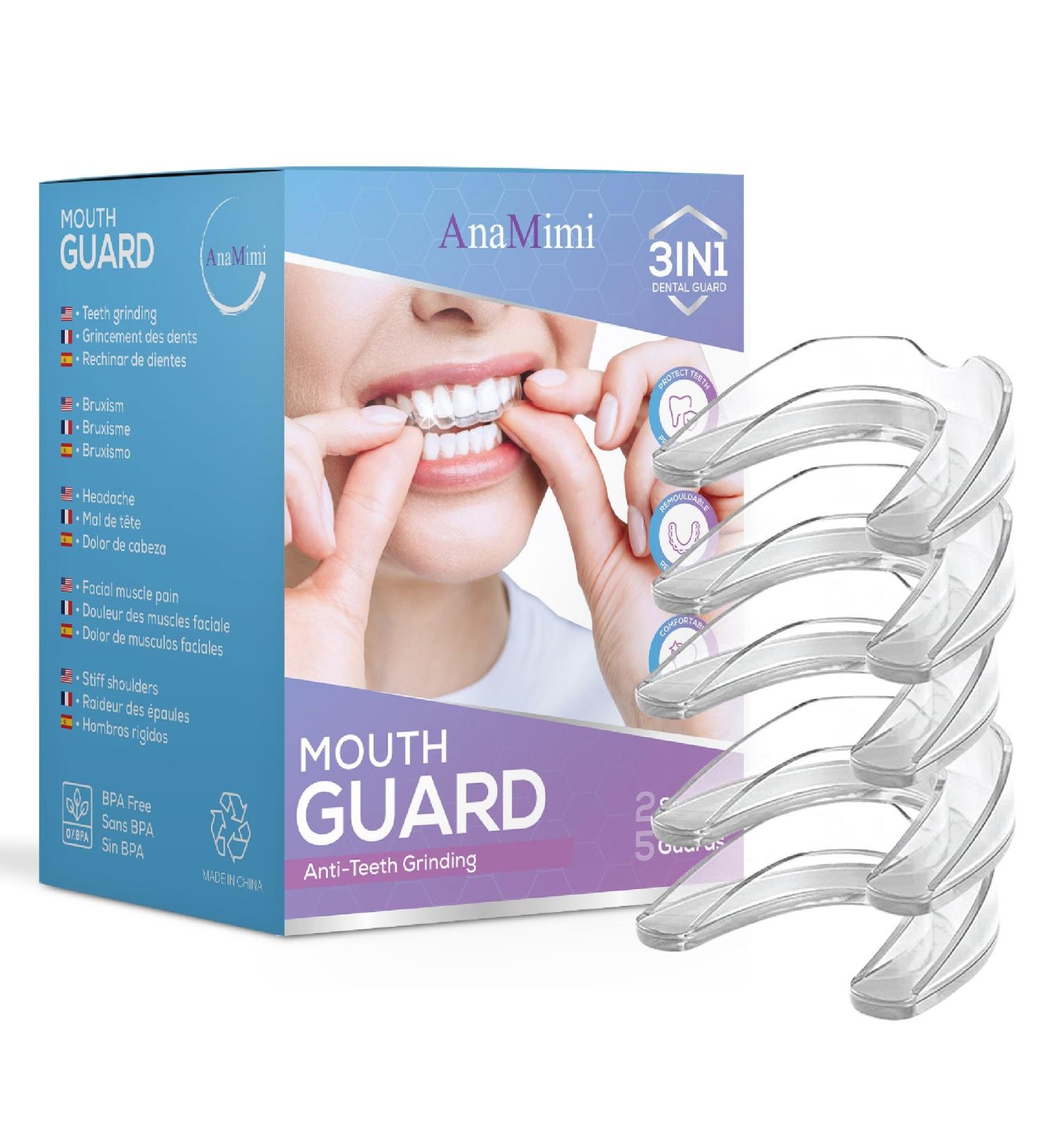 Protect Your Smile while sleeping Mouth Guard for grinding teeth night comfort guaranteed relieve your bruxism with our dental protector.This Night guard for teeth will also protect you during your travels with its case - Buy Online on GoSupps.com