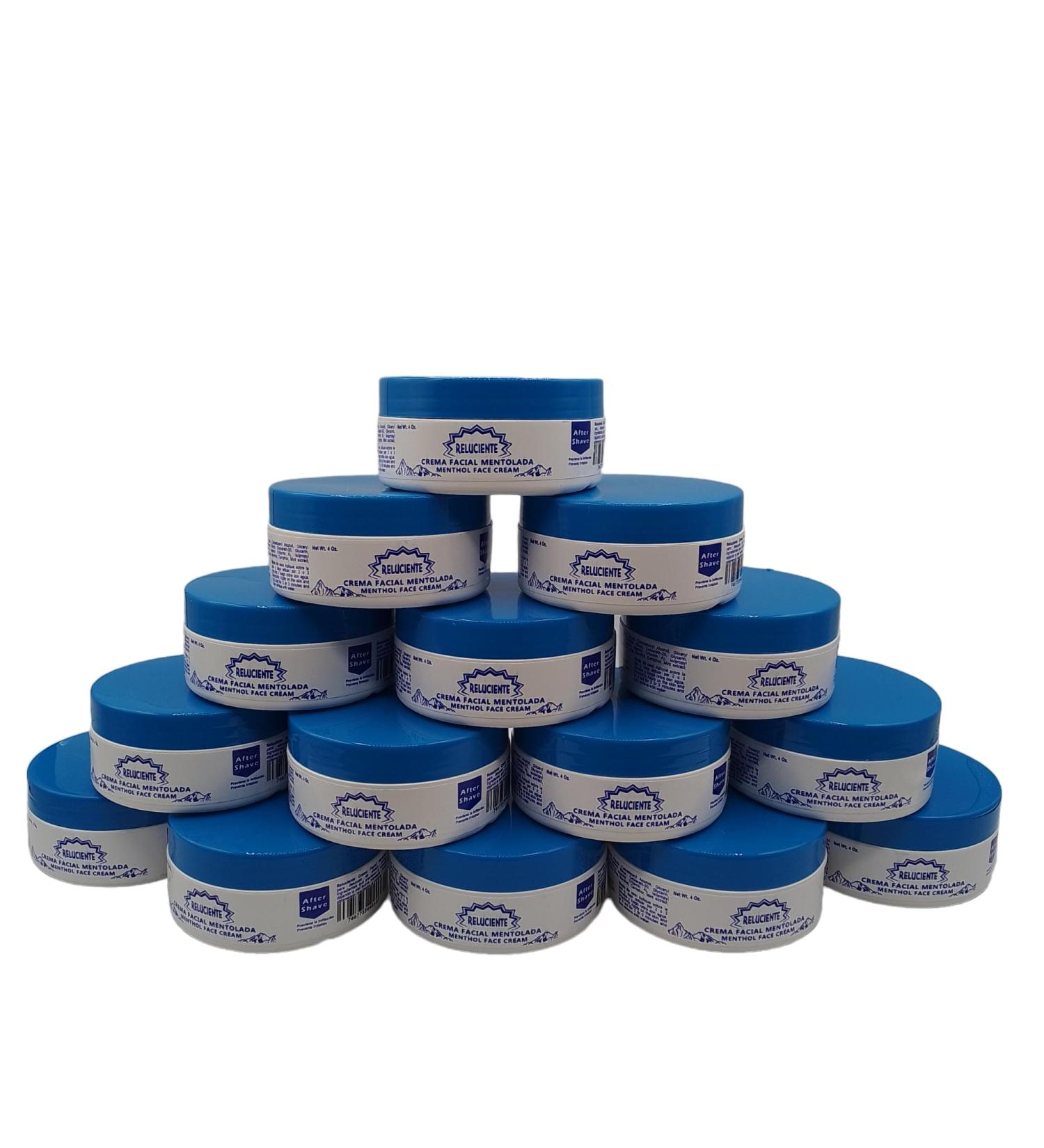 Reluciente Kit of 15 Glowing Mint Face Cream - 4 oz Hydrating Moisturizer for Radiant Skin | International Shipping Available - Buy Online on GoSupps.com