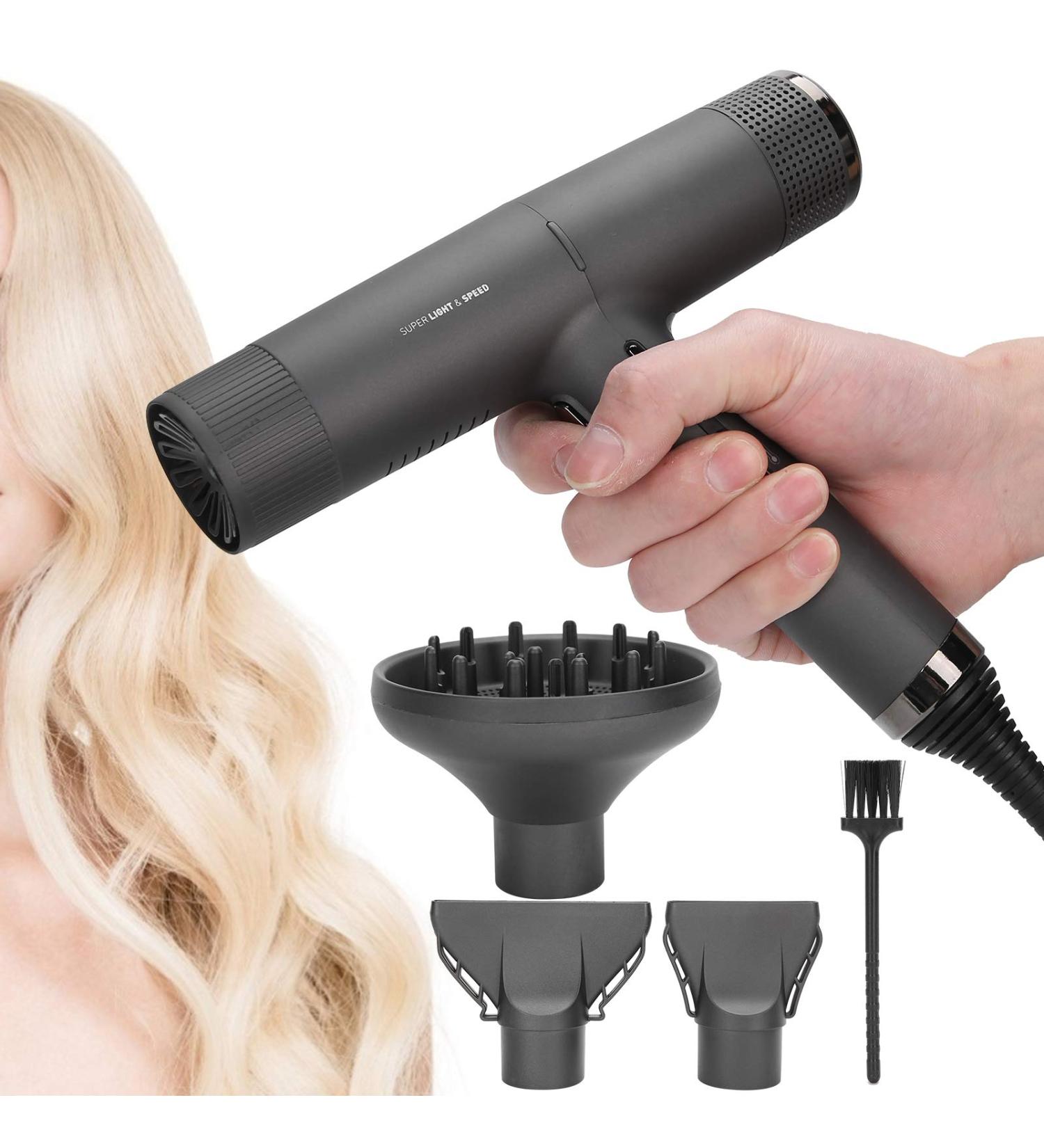 Hair Dryer Professional Portable Fast Drying Low Noise Hairdryer Home Hair Blow Dryer Hair Salon Tool for Home Travel & Salon Black(#2) - Buy Online on GoSupps.com