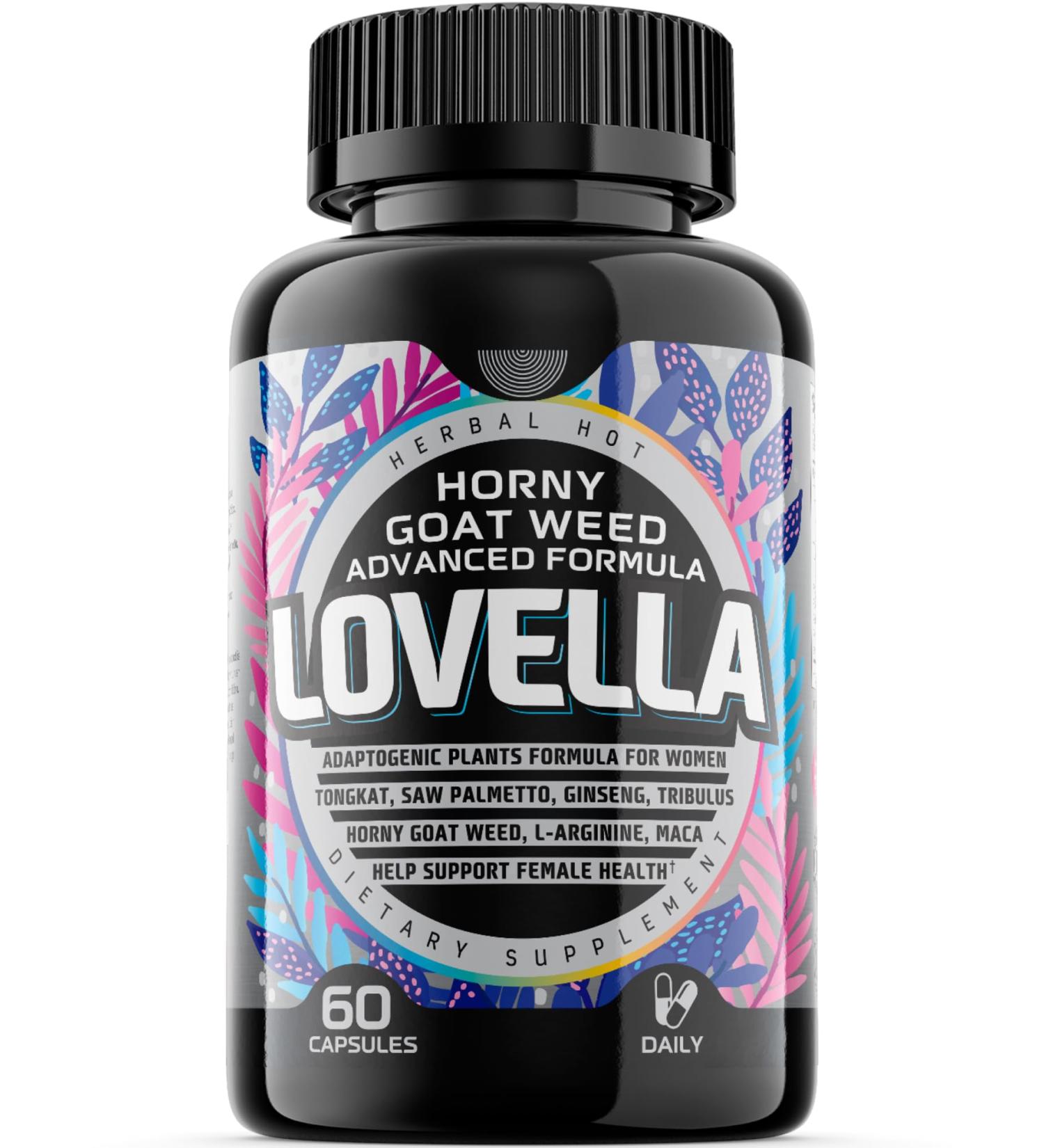 Buy Horny Goat Weed for Women - Libido Booster Mood Enhancer & Hormone Balance with Maca & Ginseng - 60ct Supplement in the USA - Buy Online on GoSupps.com