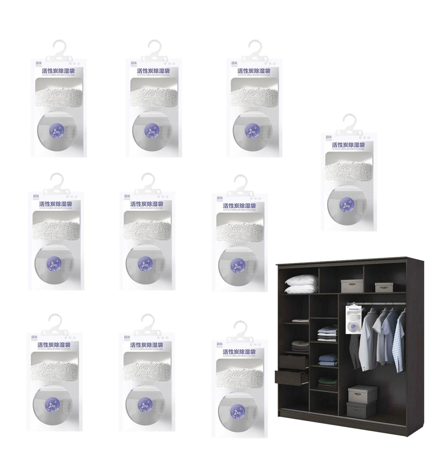 ROSIXHIRD 10-Pack Moisture Absorbent Bags | Dehumidifier & Moisture Absorber Packs for Effective Moisture Control - Buy Online on GoSupps.com
