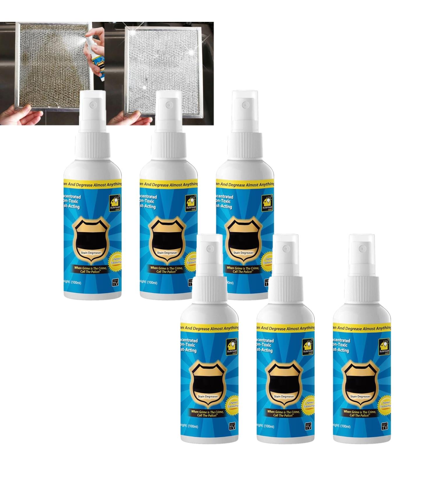 Proemptli Magic Degreasing Cleaner Spray 3/6 Pack Magic Degreasing Cleaner Spray Kitchen Cleaner Spray Degreaser Multi-Purpose No-Rinse Cleaning Spray (6pcs 100ml) 6pcs 100ml - Buy Online on GoSupps.com