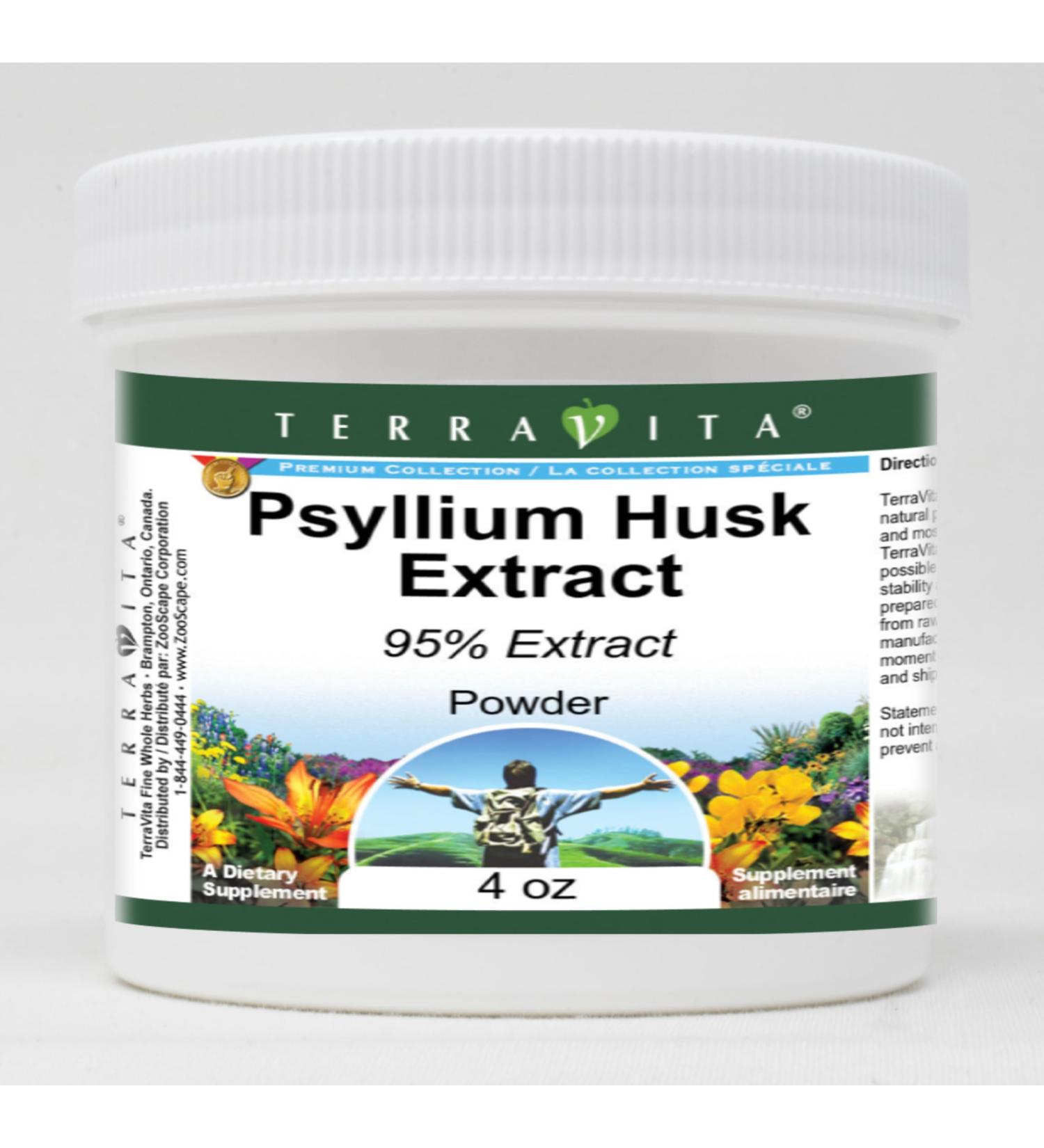 Psyllium Husk 95% Extract Powder (4 oz ZIN: 520593) - 3 Pack - Buy Online on GoSupps.com