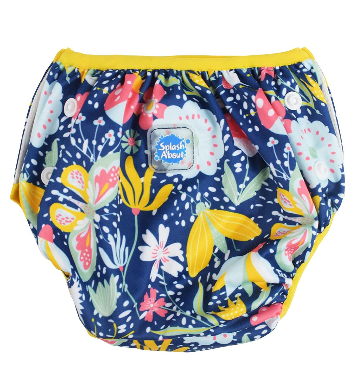 Splash About Adjustable Swim Diaper 0-1 years Garden Delight