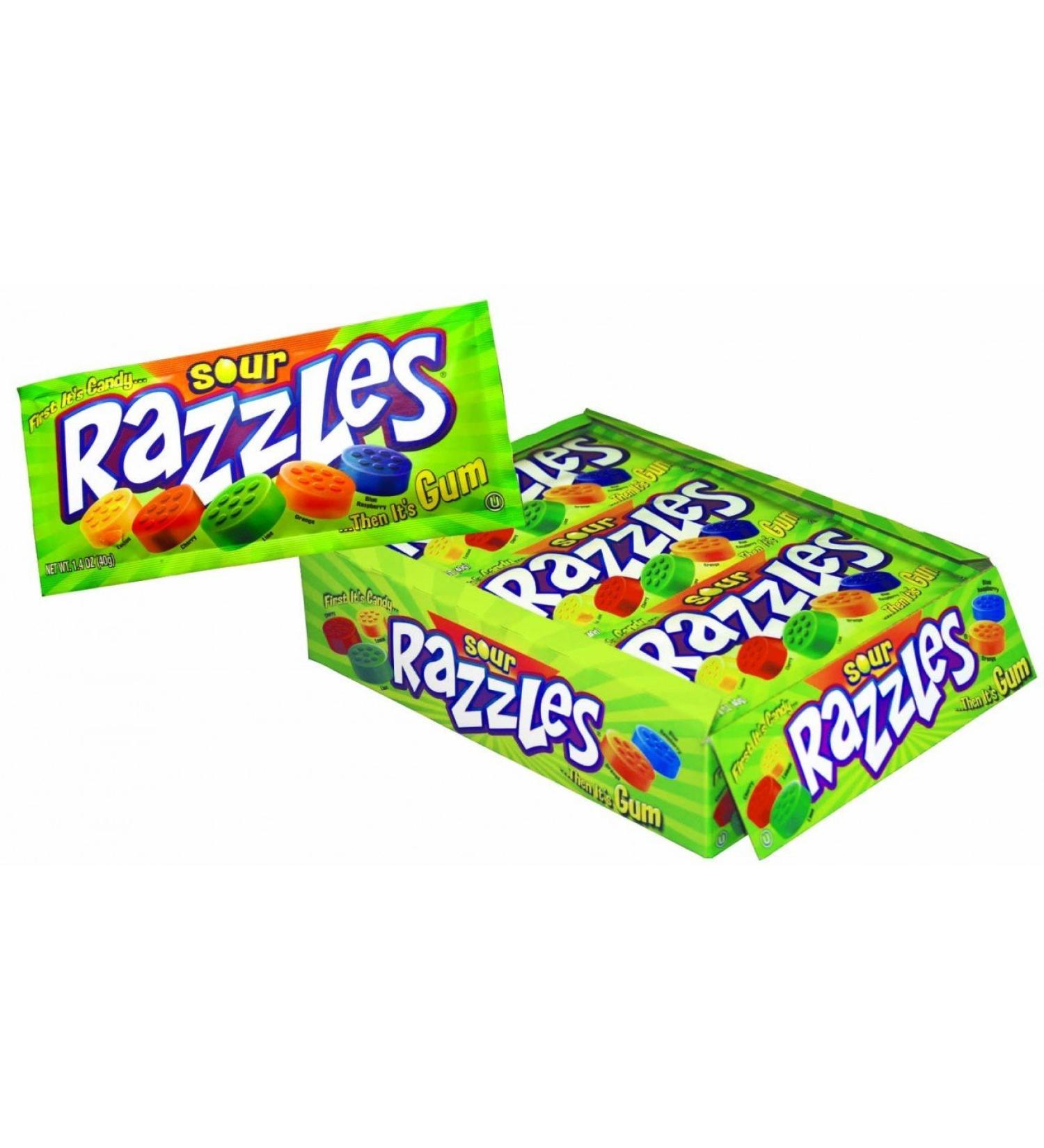 Razzles Sour Pouch 24 Units