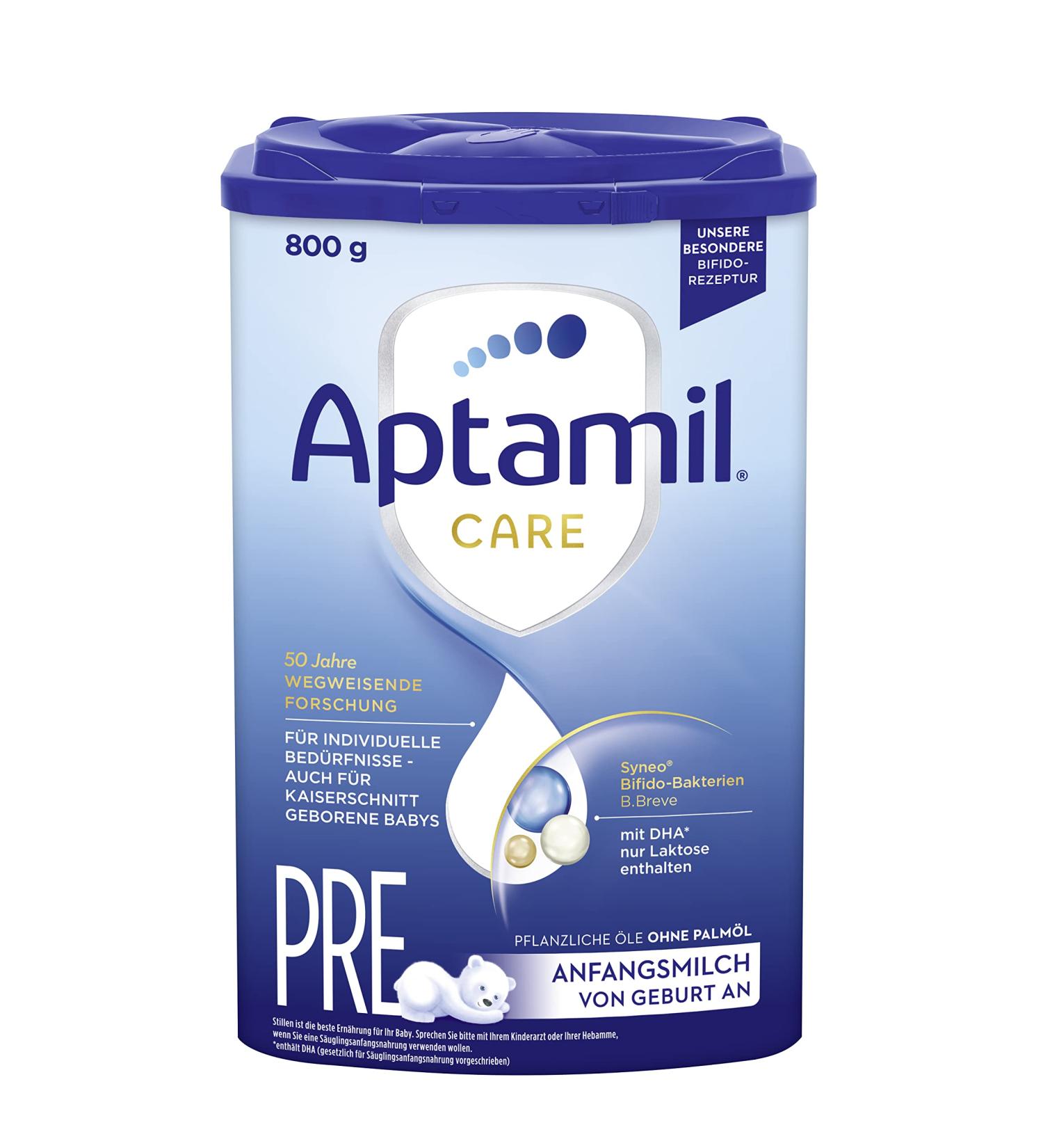 Aptamil Care PRE Infant Milk Powder - 800g | DHA Lactose Only Palm Oil Free - Baby Food from Birth - Buy Online on GoSupps.com