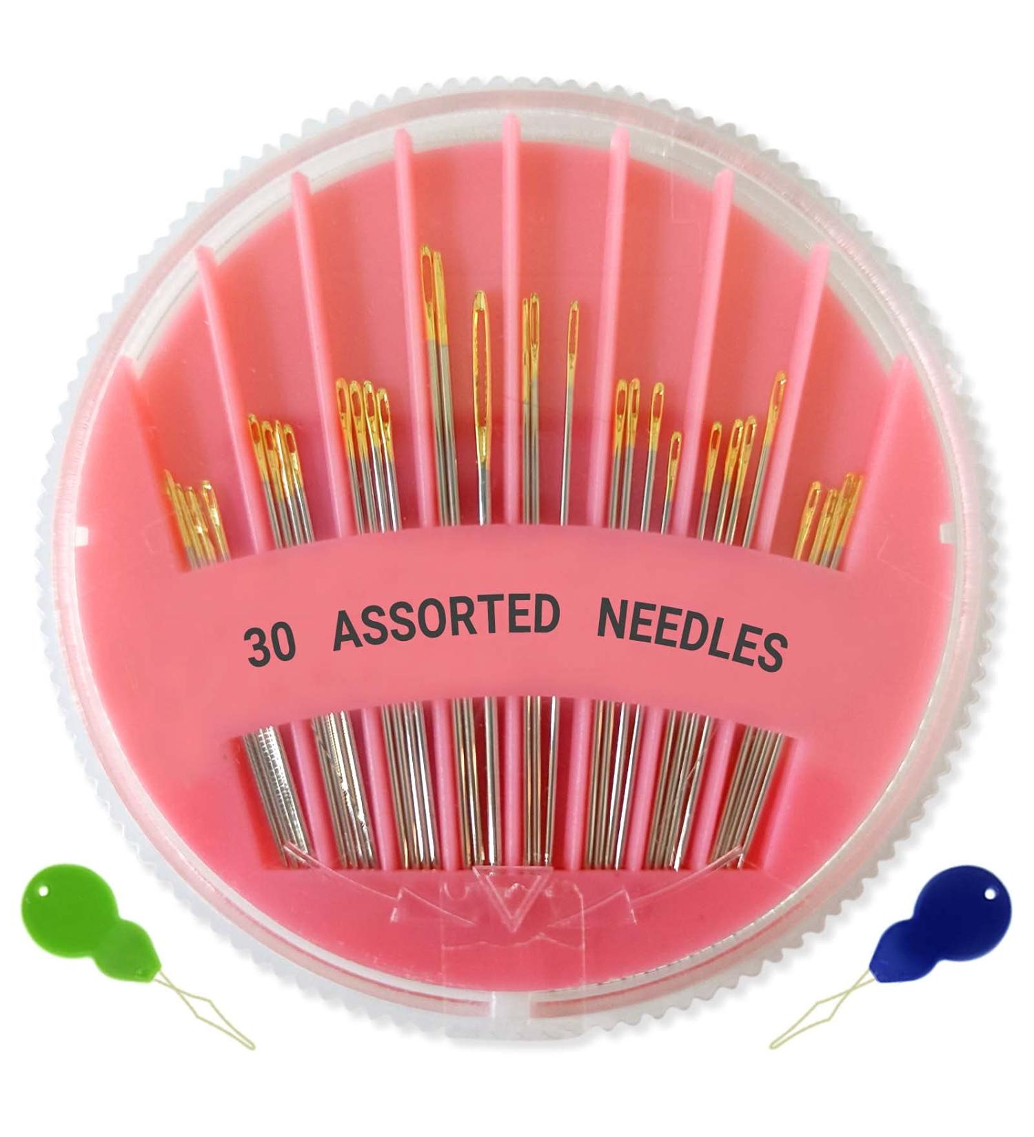 30 Pack Premium Hand Sewing Needles - Assorted Sizes for Handsewing, Stitching, Repair & Embroidery - Buy Online on GoSupps.com