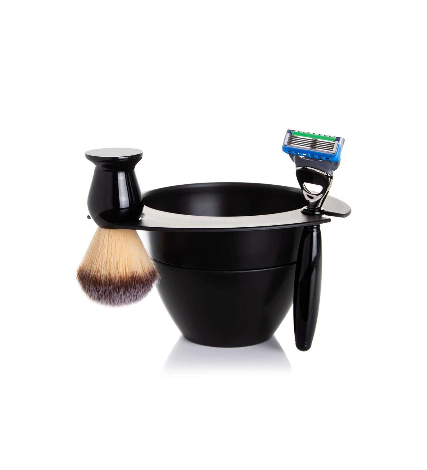 SHAVEBOWL Modular Shaving Bowl - Matte Black (Made in USA) - Buy Online on GoSupps.com