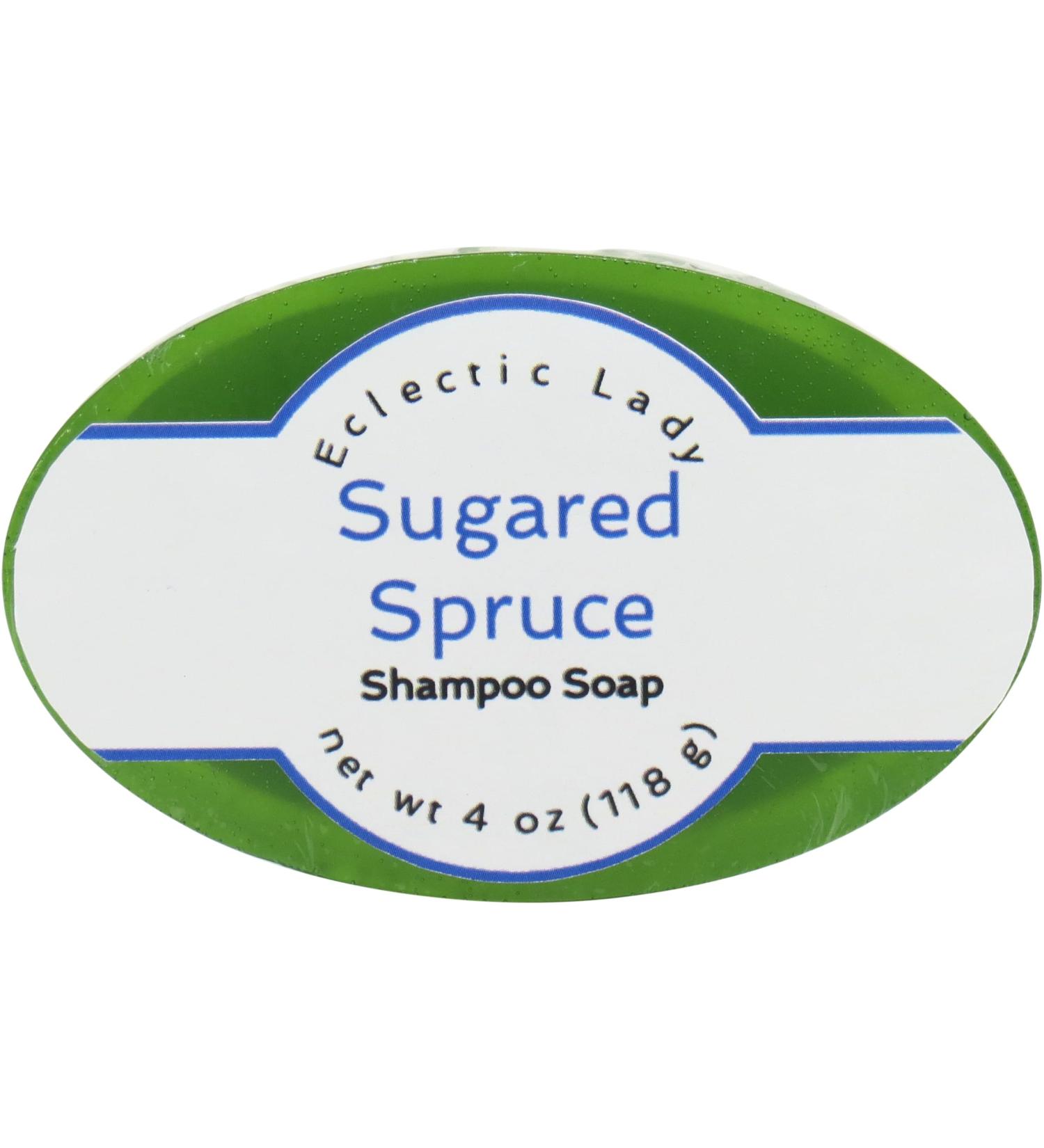 Eclectic Lady Sugared Spruce Shampoo Soap Bar - Pure Argan Oil Silk Protein Honey Protein & Natural Extracts - 4 oz - Buy Online on GoSupps.com