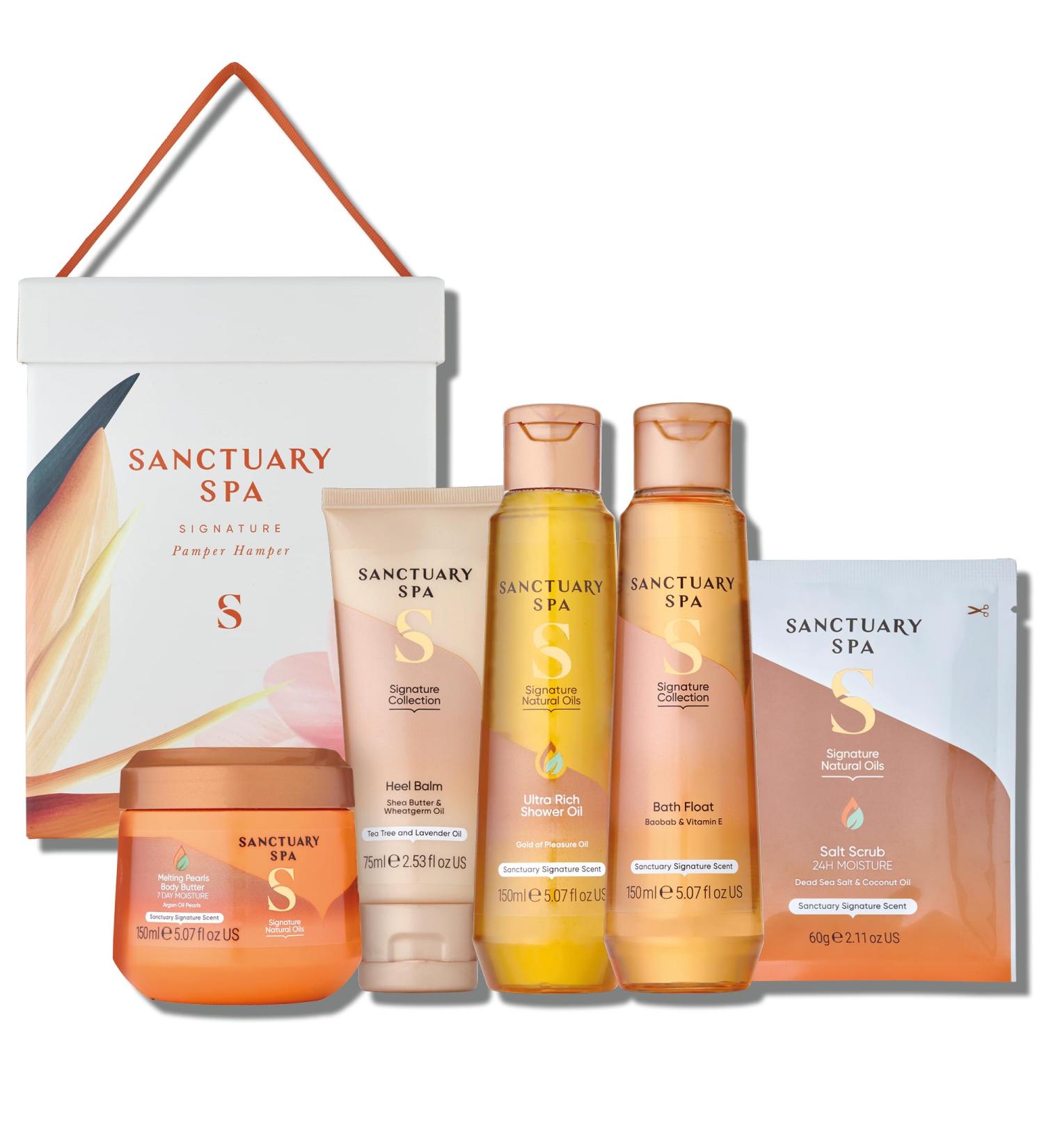 Sanctuary Spa Signature Pamper Hamper Gift Set - Vegan Women's Birthday Gift - Buy Online on GoSupps.com