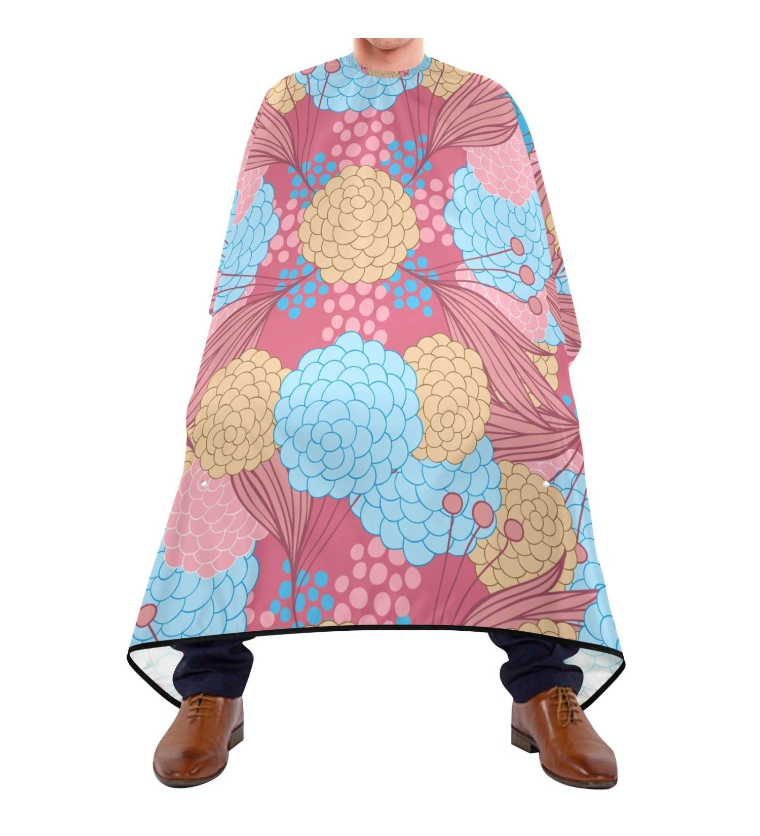 Waterproof Barber Cape - Colorful Flower & Cheetah Haircut Bib for Men & Women | Unisex Hair Cutting Cape - Buy Online on GoSupps.com