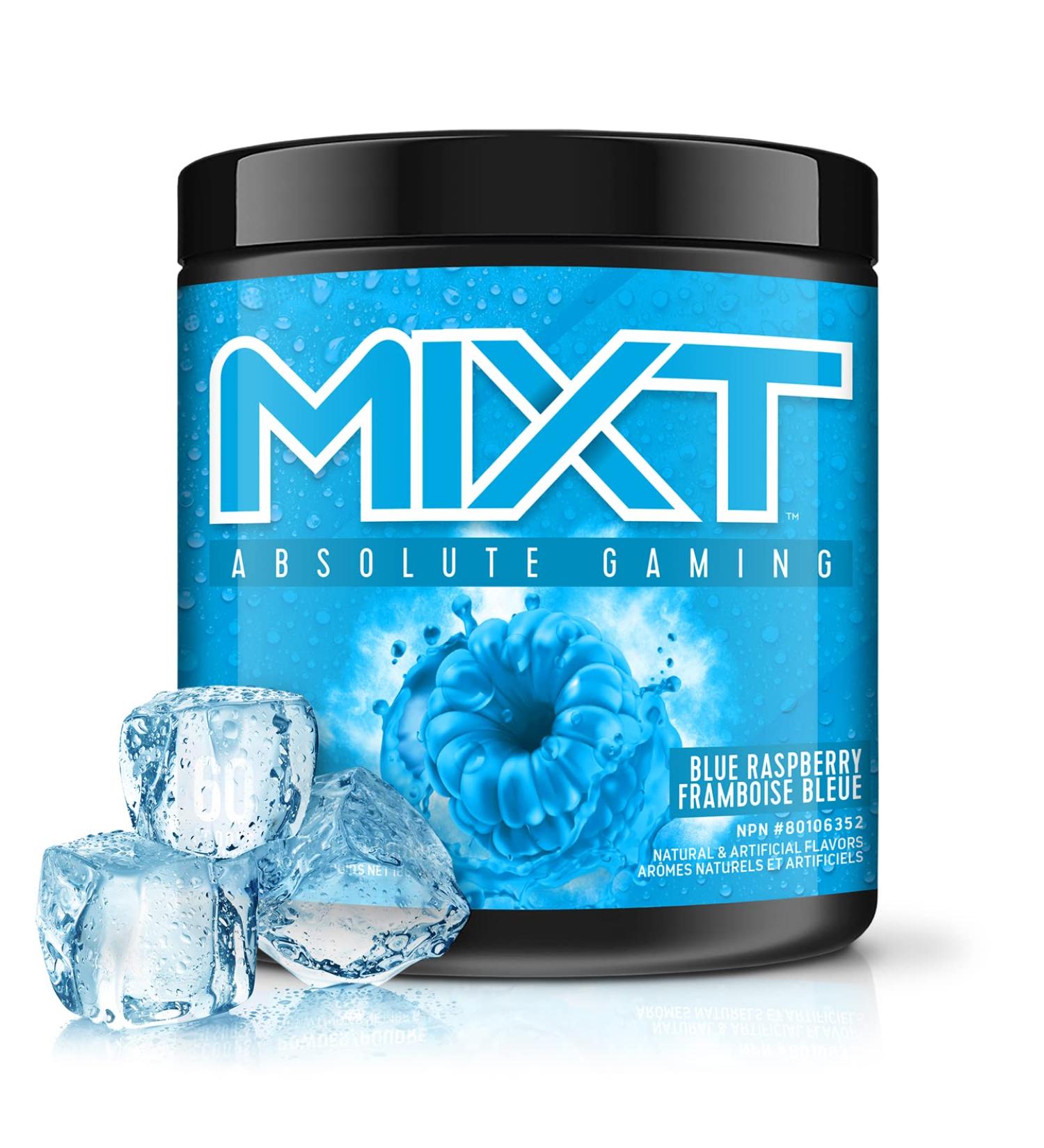 MIXT Energy Drink Mix Energy Powder 8 Hour Energy Formula Designed for Concentration Focus and Hours of Energy Without the Crash Sugar Free (60 Servings) (Blue Raspberry) - Buy Online on GoSupps.com