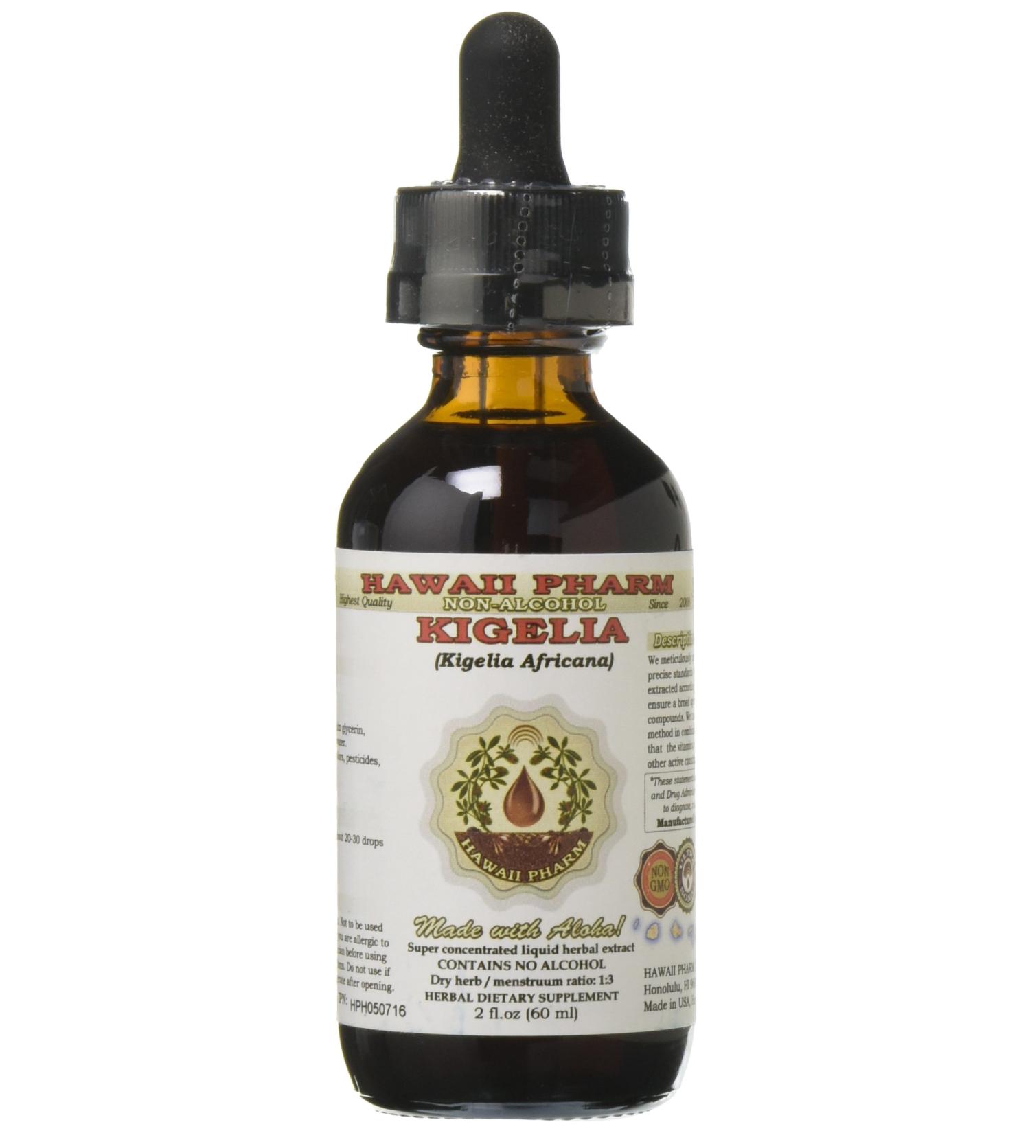 Kigelia Alcohol-Free Liquid Extract - 2 oz Glycerite Herbal Supplement - Buy Online on GoSupps.com