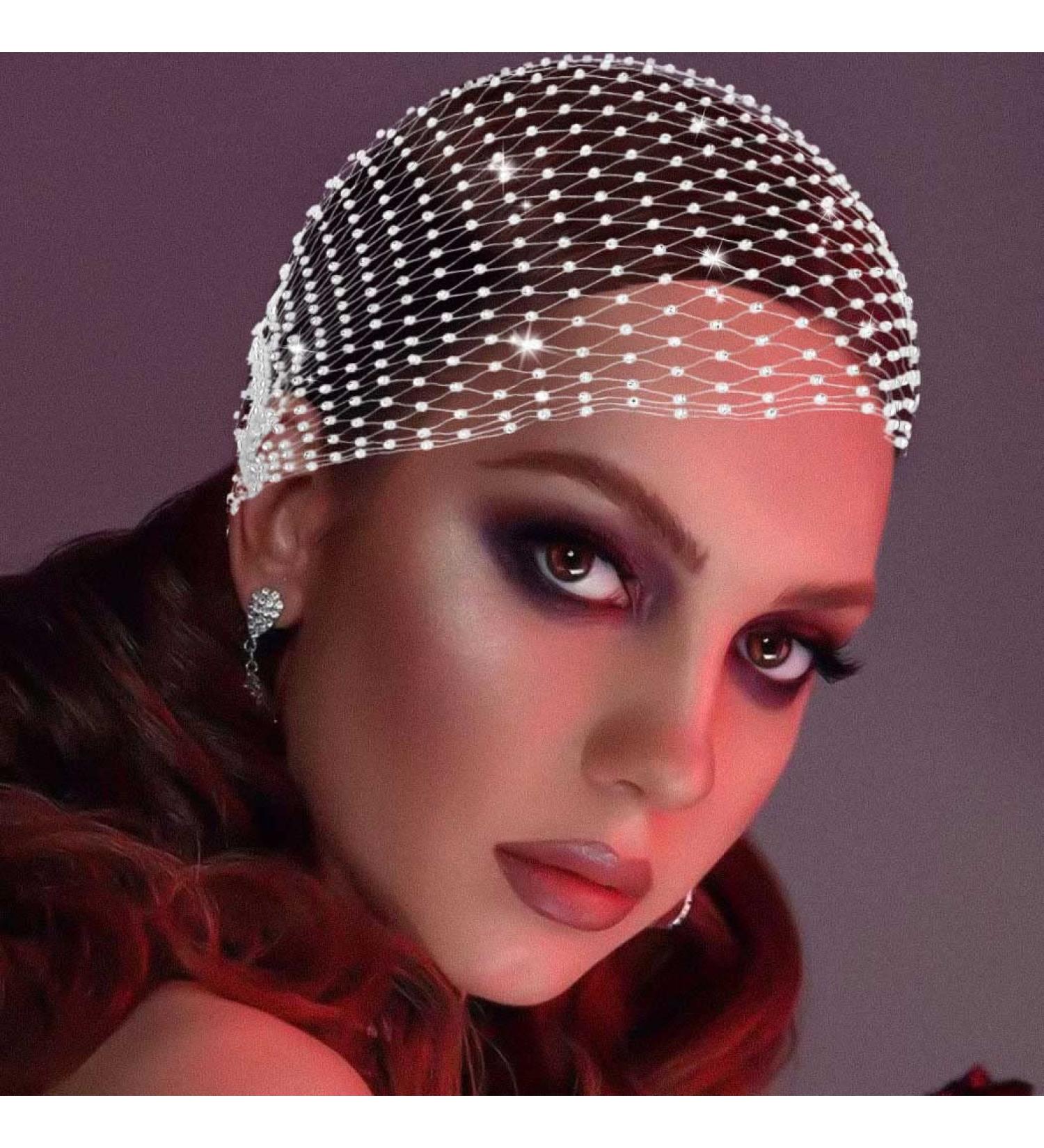 Earent Mesh Rhinestone Headband - Glitter Wide Hairband for Women and Girls - Buy Online on GoSupps.com