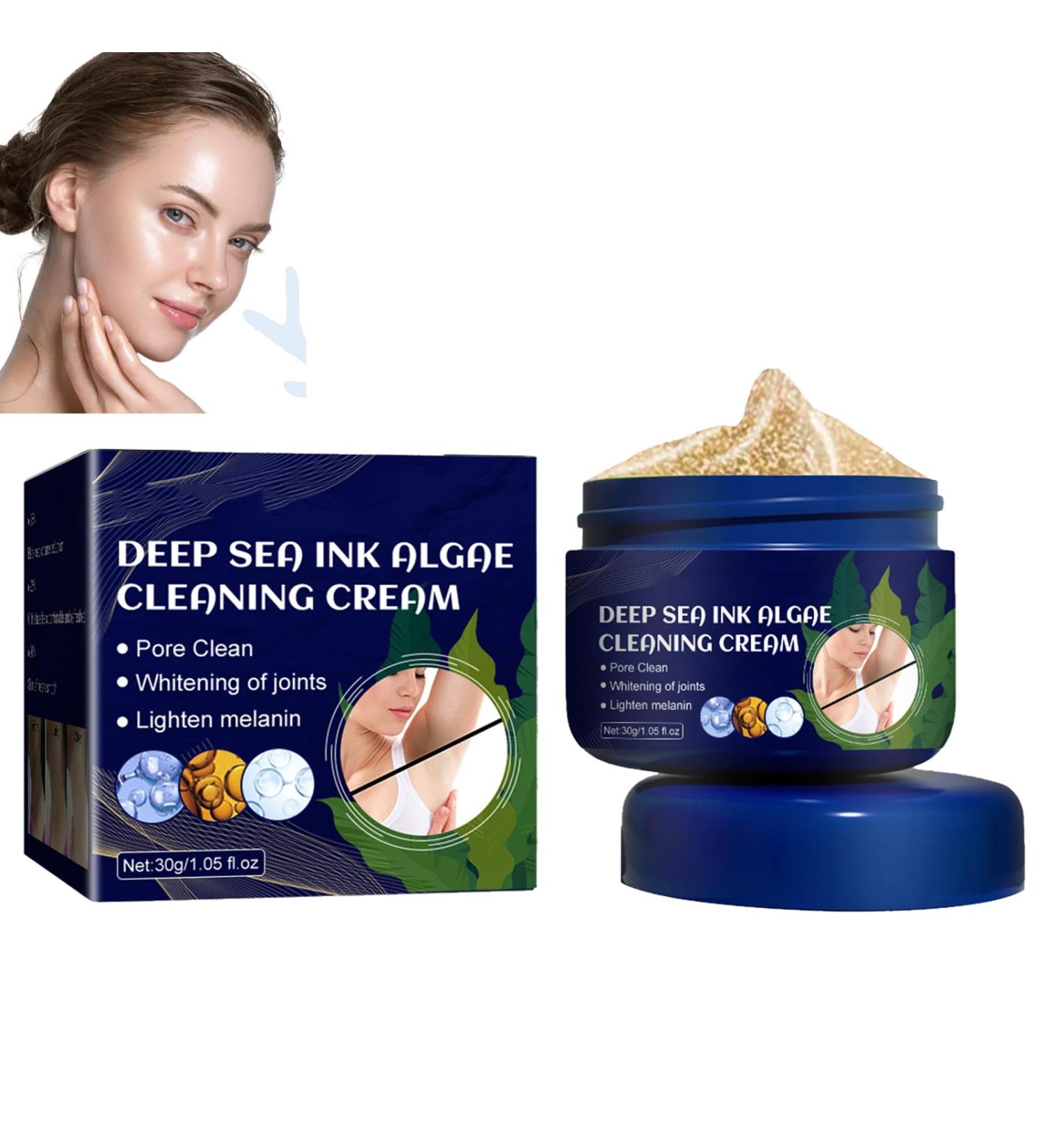 Deep Sea Ink Cleaning Cream Exfoliating Whitening Gel Body Exfoliating Gel Body Scrub Face And Body Skin Care For Women Deep Sea Ink Algae Cleaning Cream Body Exfoliating Cleansing Cream - Buy Online on GoSupps.com