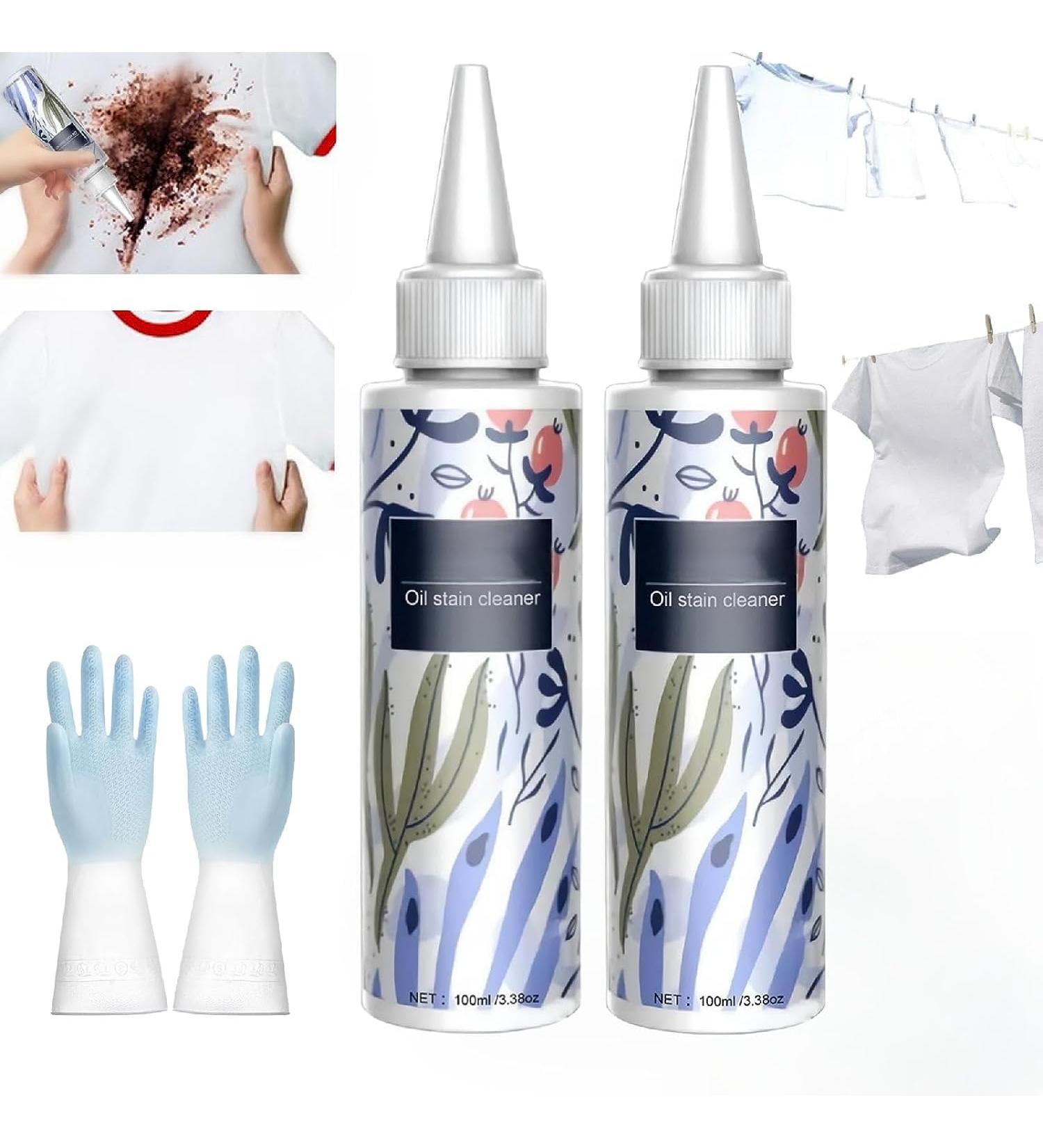 100ml Nml Oil Stain Remover for Clothes Emergency Stain Rescue Stain Remover for Almost All Types of Fabrics (2 pcs) - Buy Online on GoSupps.com