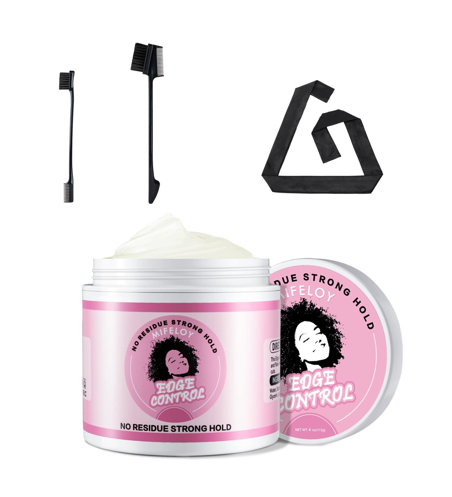4 Pcs Wig Kit for Lace Front Wigs for Beginners Cosplay Girls Women 113g Hair Edge Control Wax Pomade Styling Gel Double Sided Edges Brush 3 In 1 Edge Brush Satin Edge Laying Scarf - Black - Buy Online on GoSupps.com